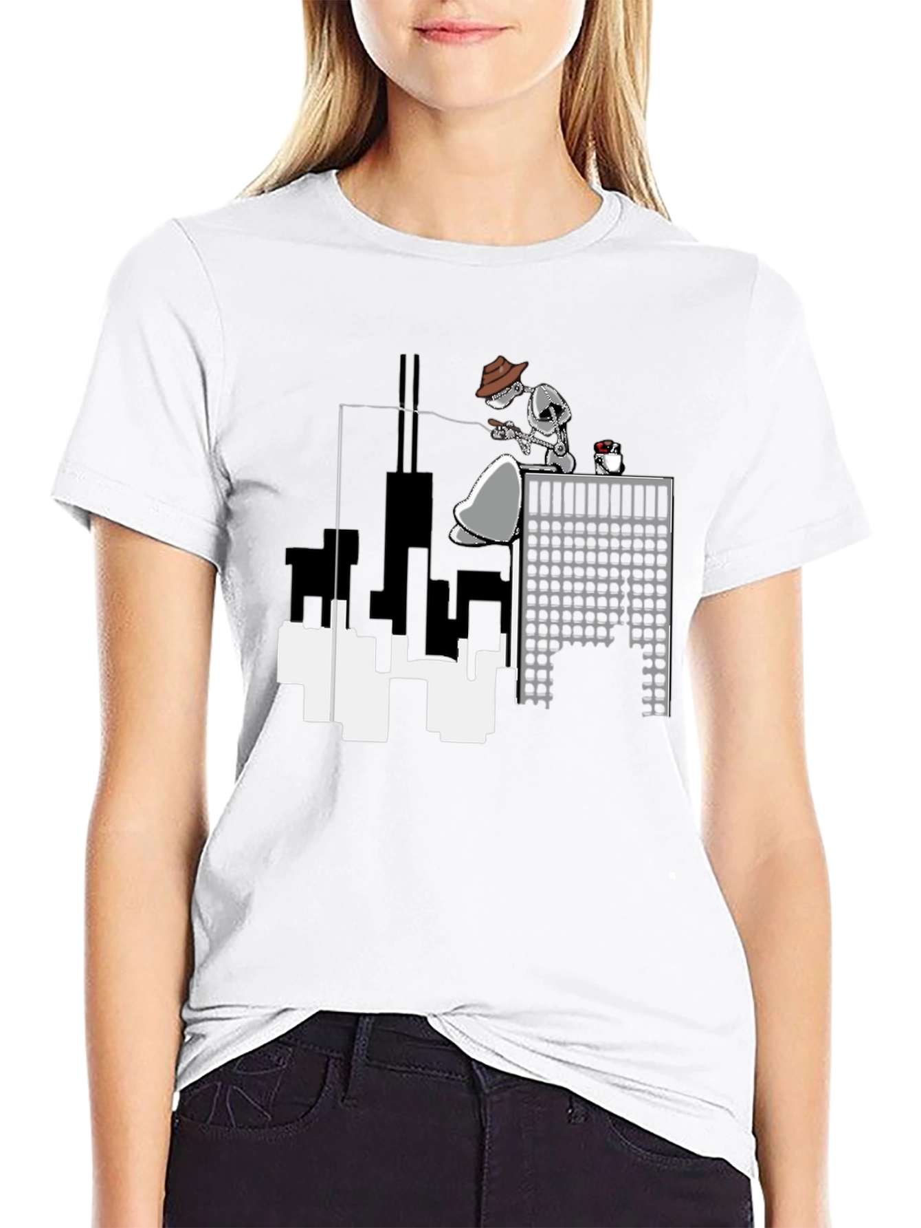 Urban Angler T-Shirt - Black Crew Neck Tee