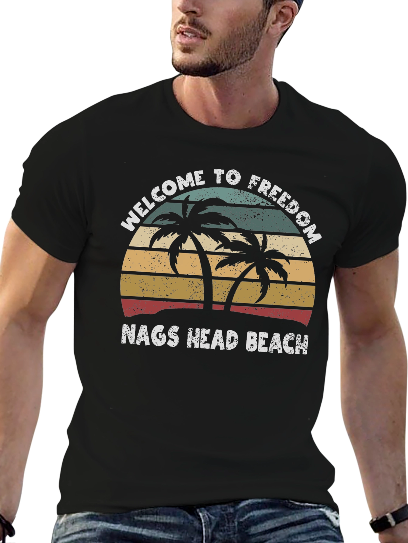 Welcome to Freedom Nags Head Beach Graphic Tee