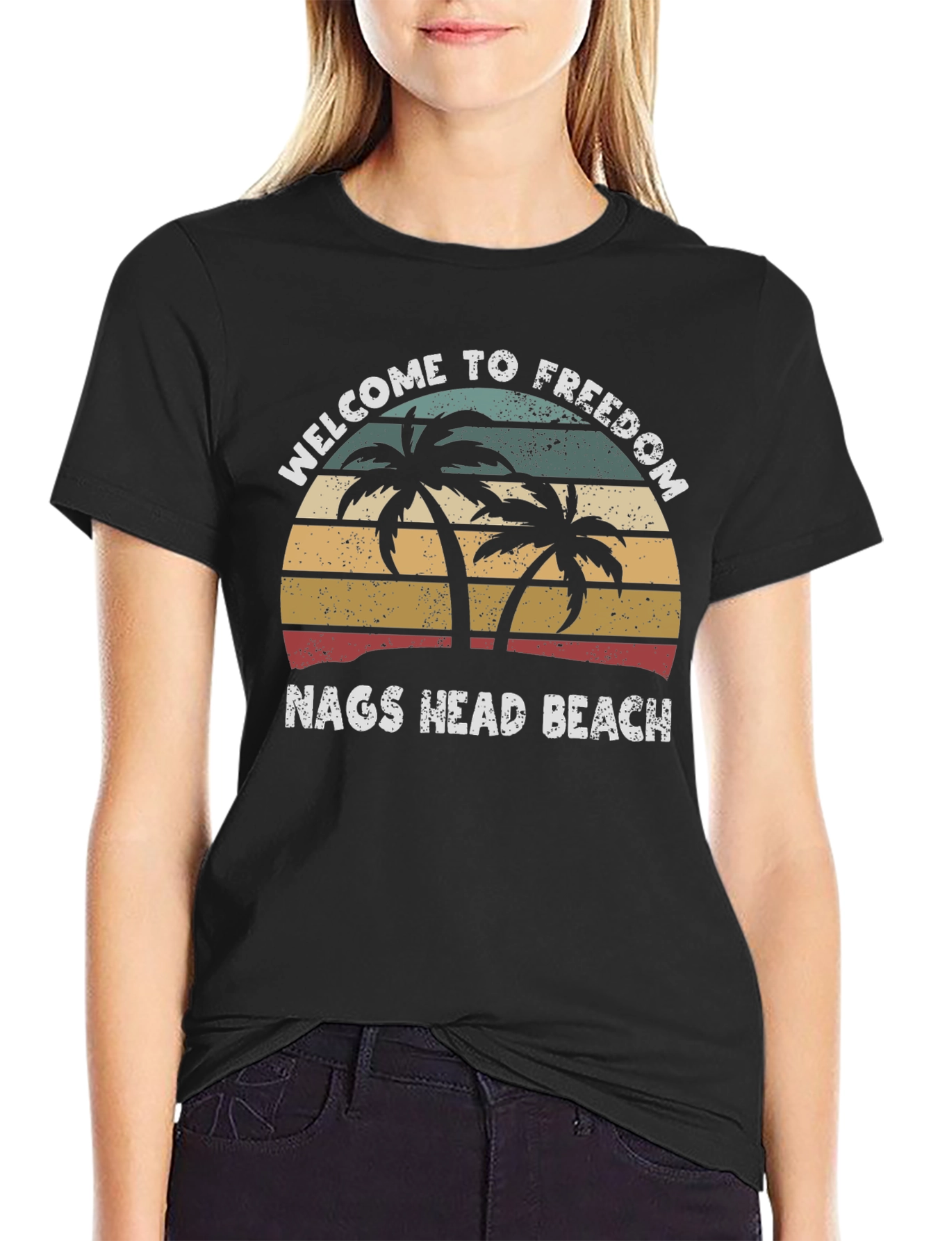 Welcome to Freedom Nags Head Beach Graphic Tee