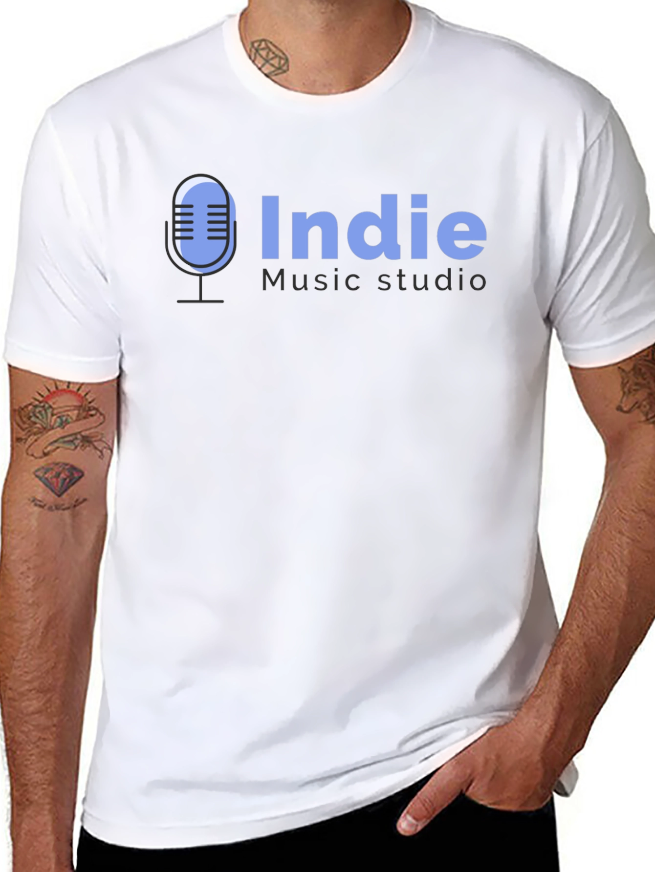 Indie Music Studio Black T-Shirt