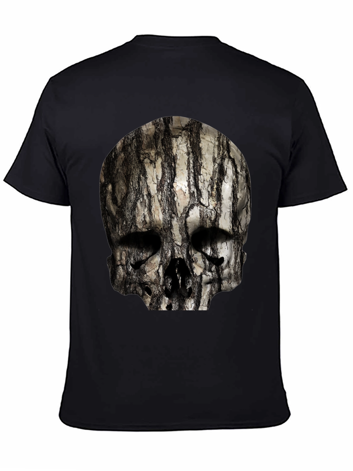 Skull Tree Bark Graphic T-Shirt - Unique Design