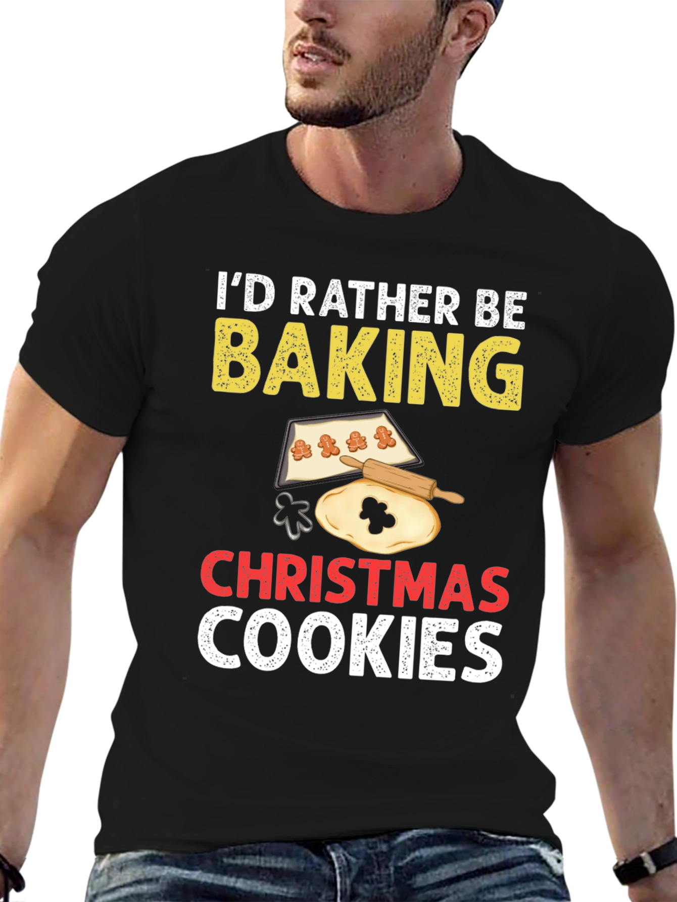Id Rather Be Baking Christmas Cookies T-Shirt