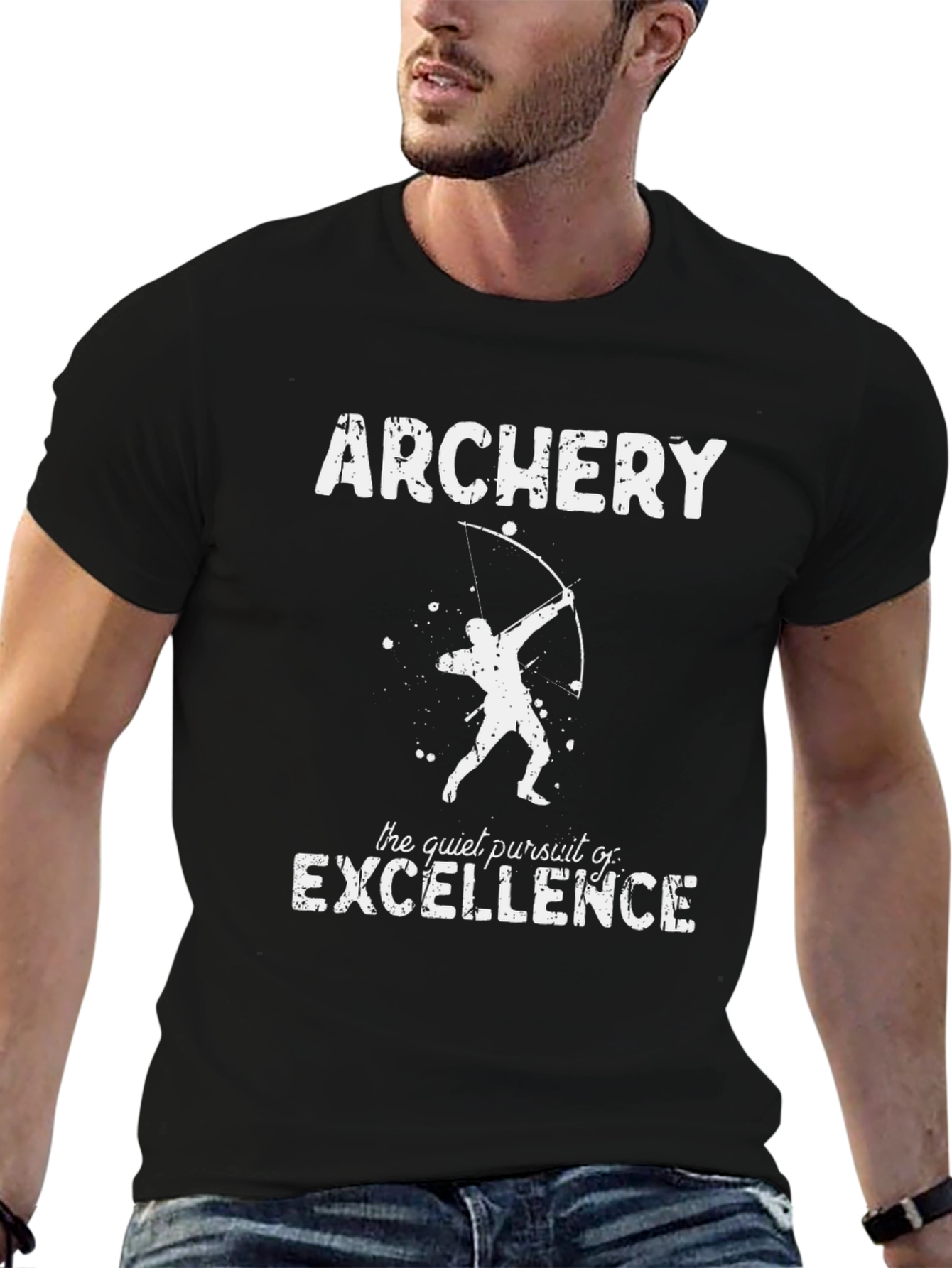 Archery Excellence Black Graphic T-Shirt