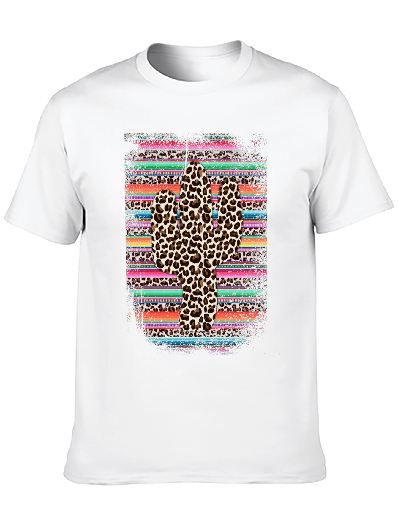 Leopard Print Cactus Graphic Tee