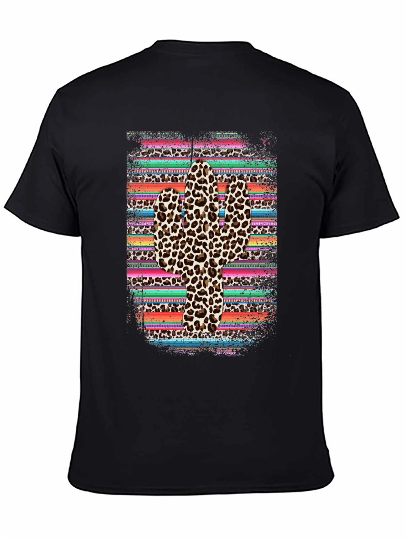 Leopard Print Cactus Graphic Tee