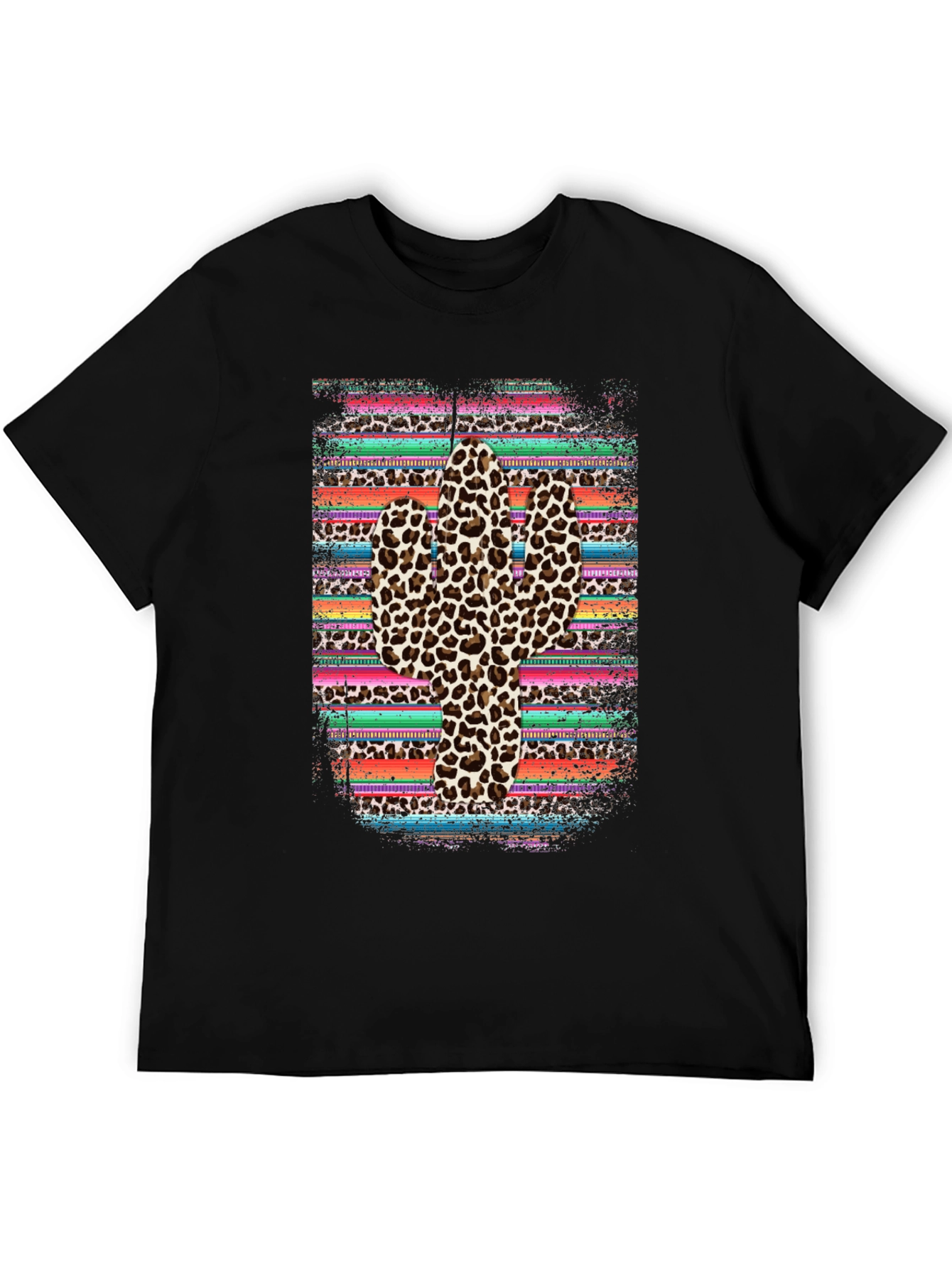 Leopard Print Cactus Graphic Tee
