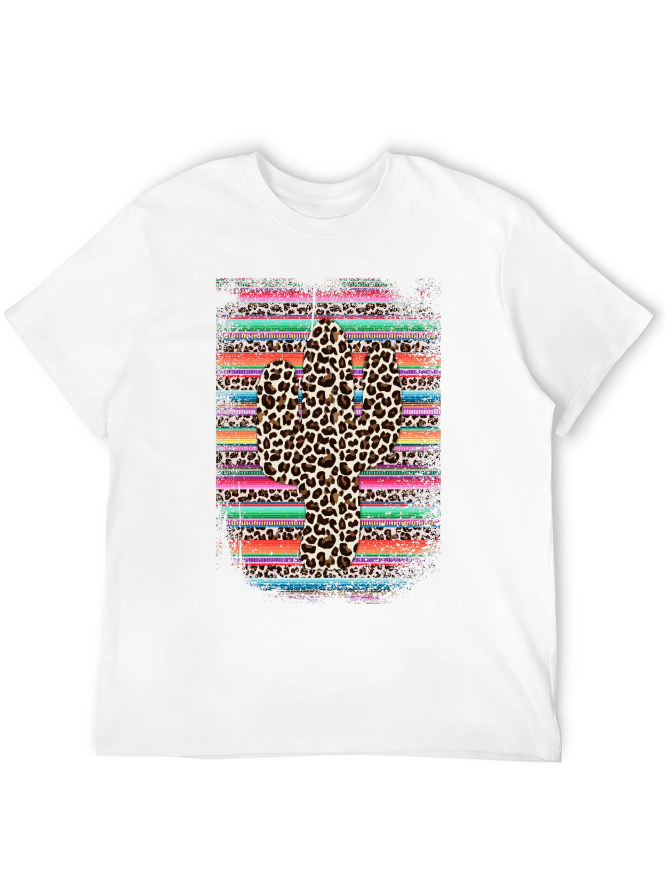 Leopard Print Cactus Graphic Tee
