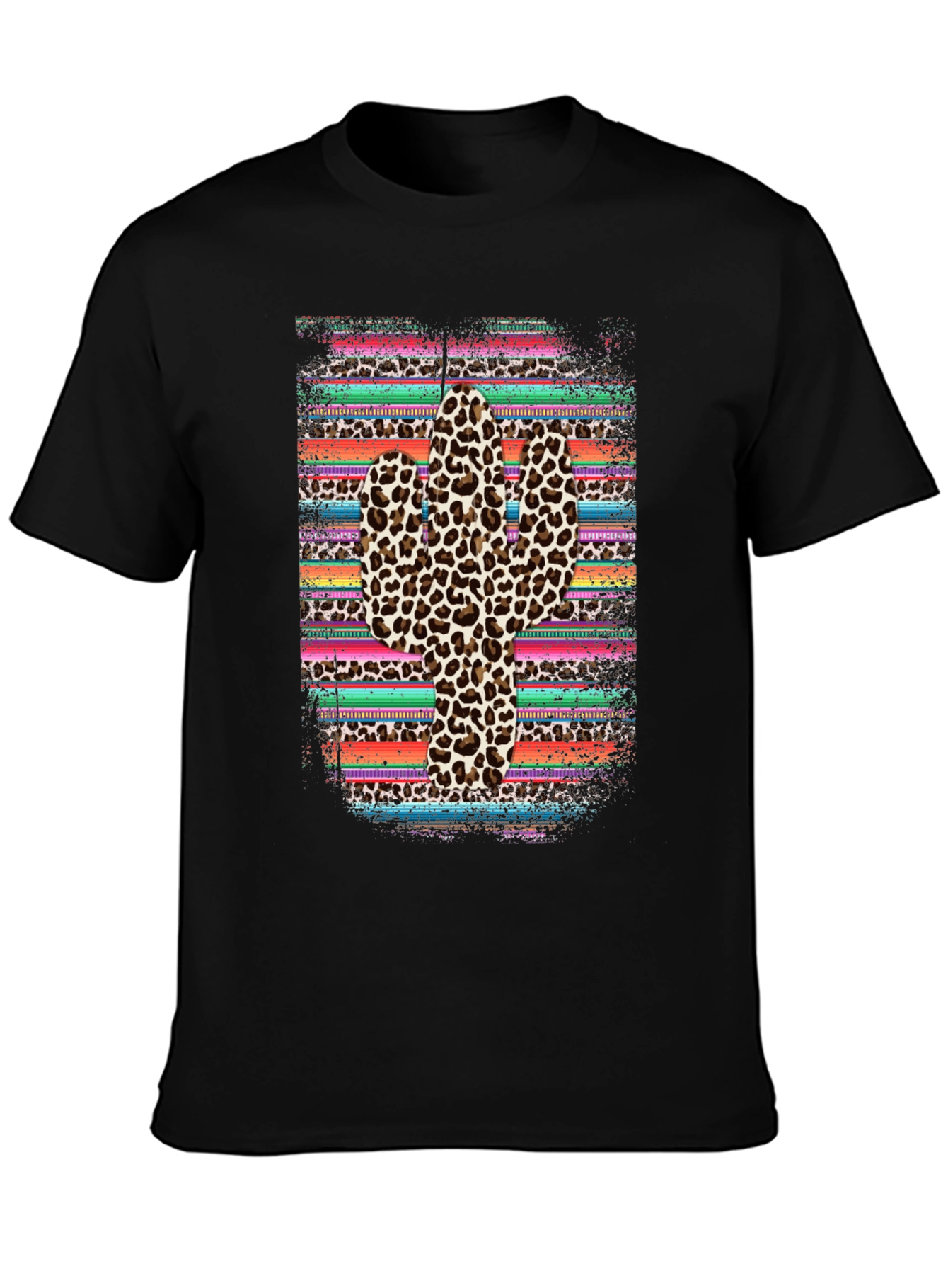 Leopard Print Cactus Graphic Tee