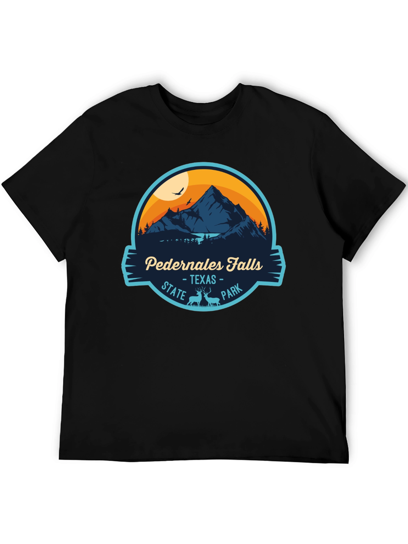 Pedernales Falls State Park Black T-Shirt