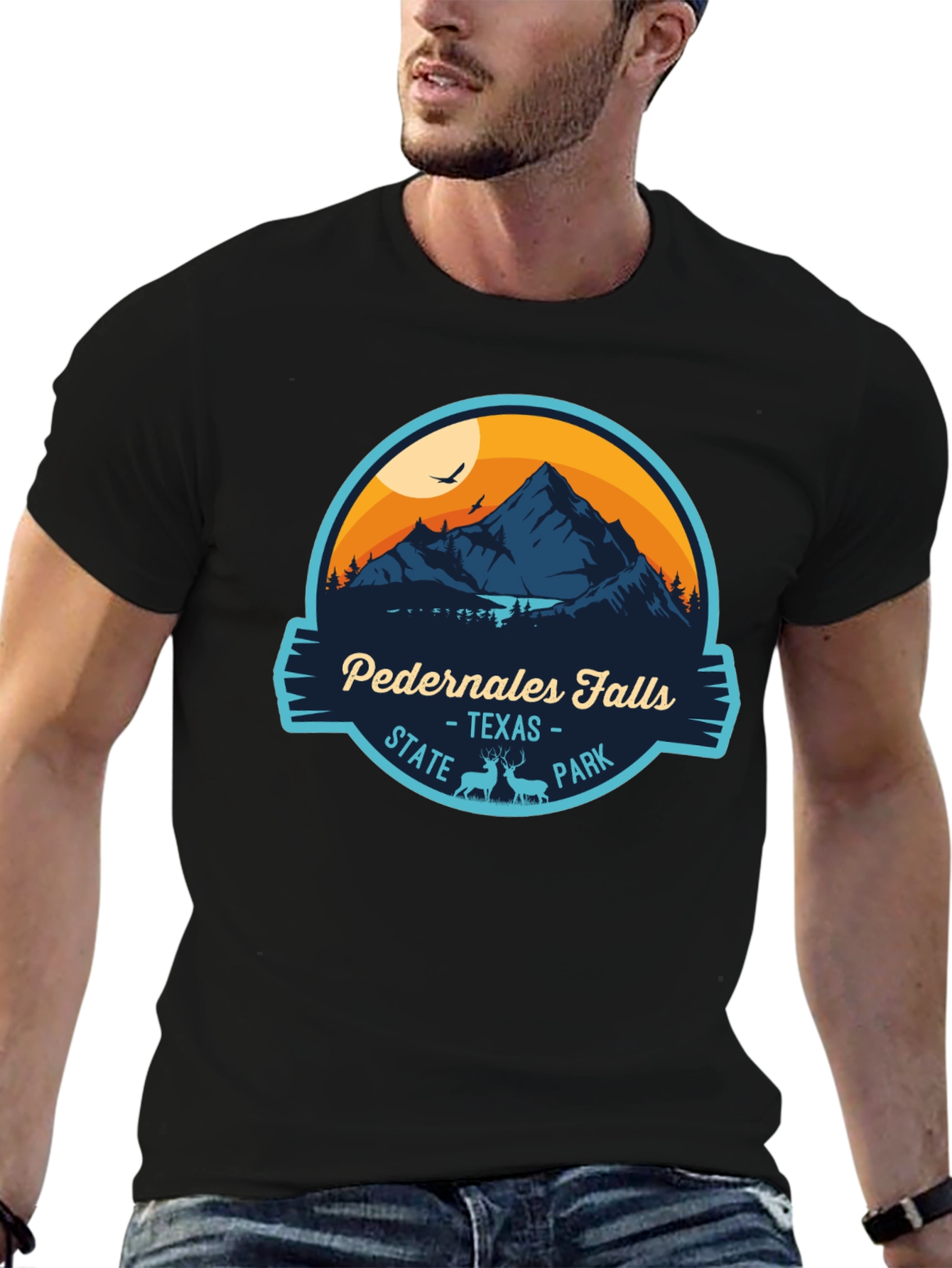 Pedernales Falls State Park Black T-Shirt