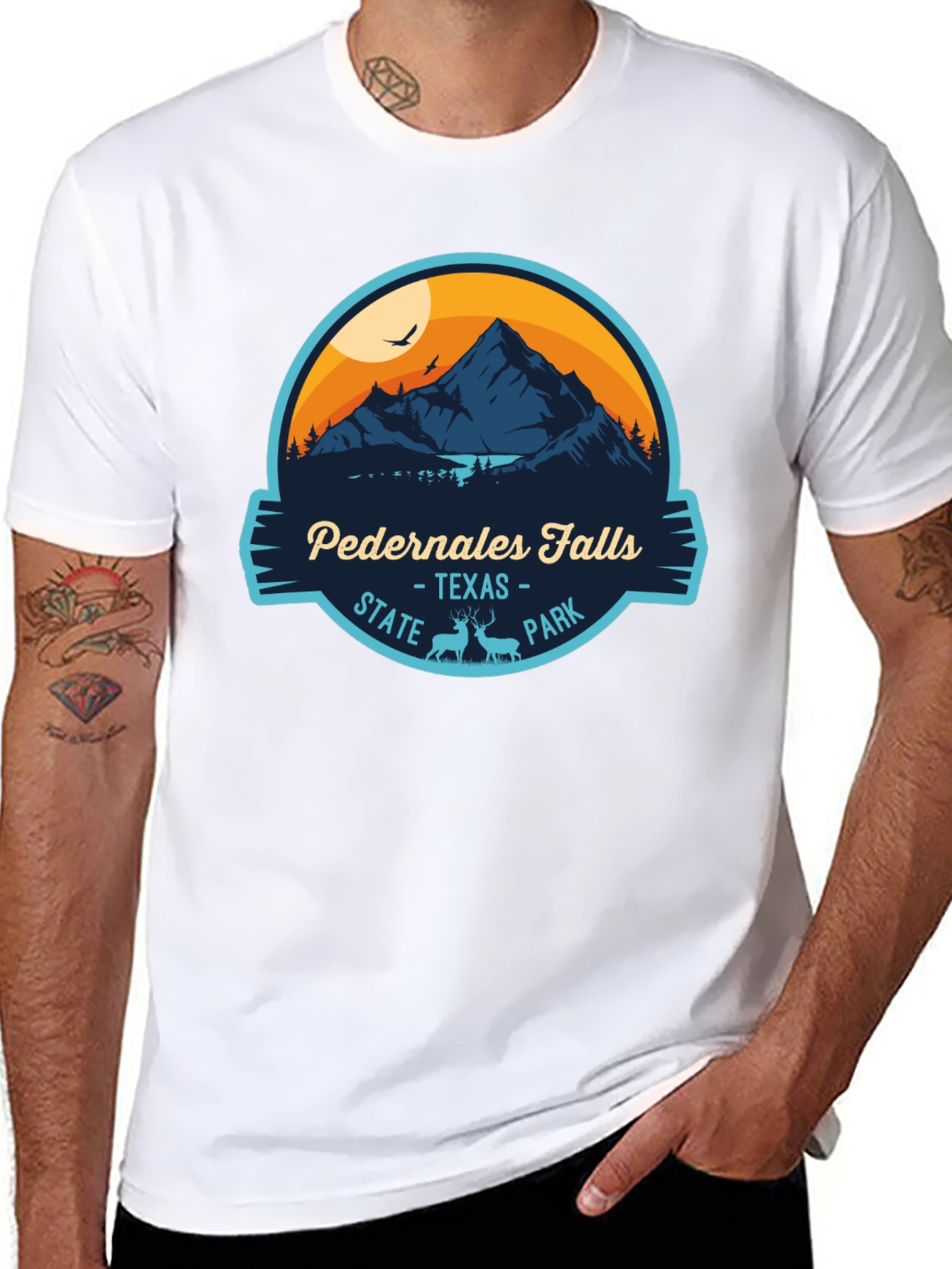 Pedernales Falls State Park Black T-Shirt