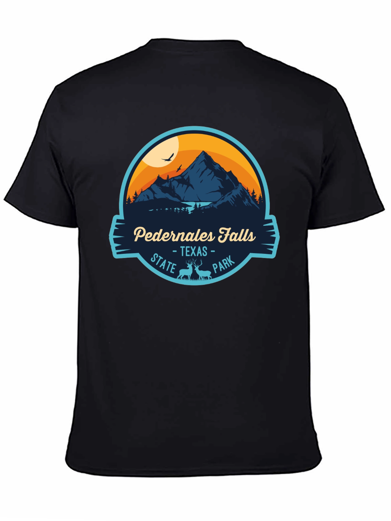 Pedernales Falls State Park Black T-Shirt