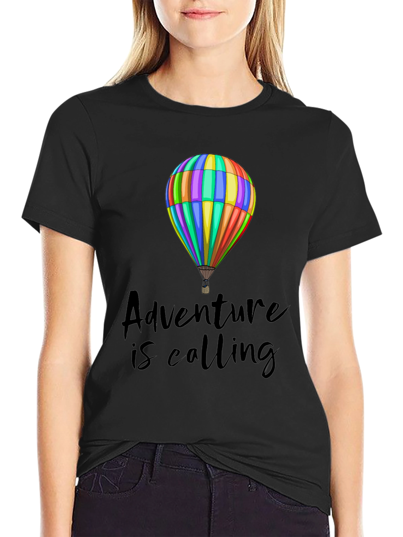 Adventure is Calling T-Shirt - Hot Air Balloon Graphic