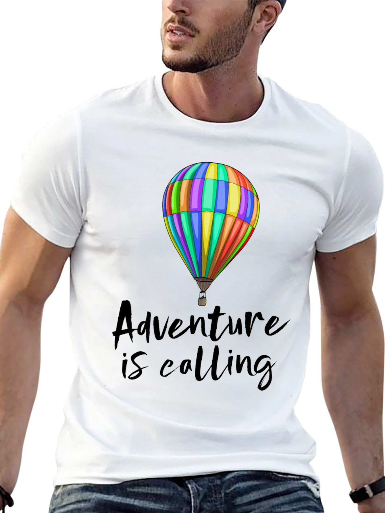 Adventure is Calling T-Shirt - Hot Air Balloon Graphic