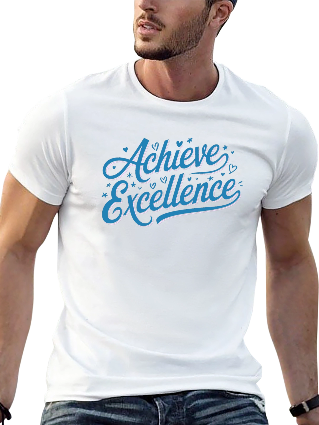 Achieve Excellence Graphic Tee - Black