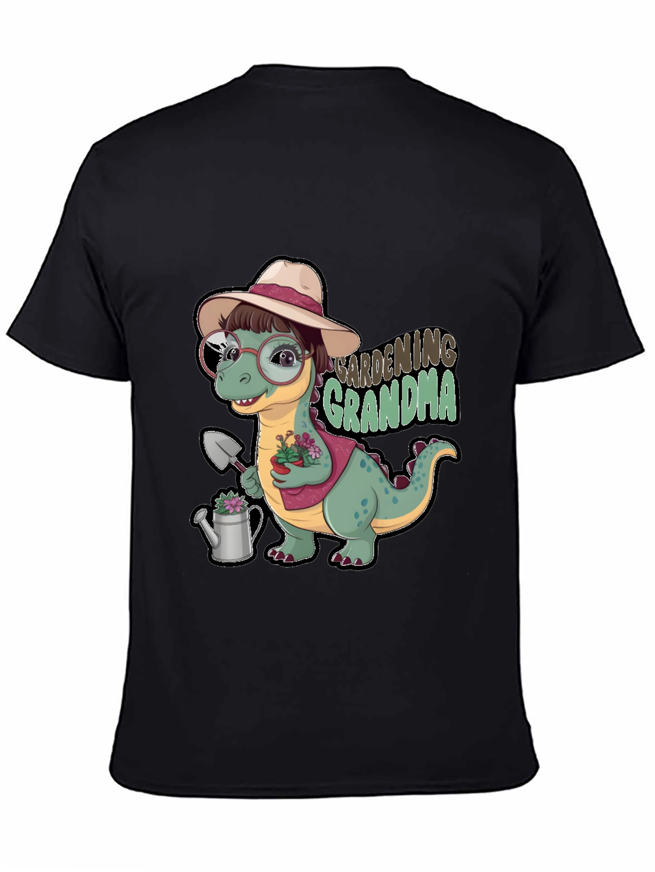 Gardening Grandma Dinosaur T-Shirt
