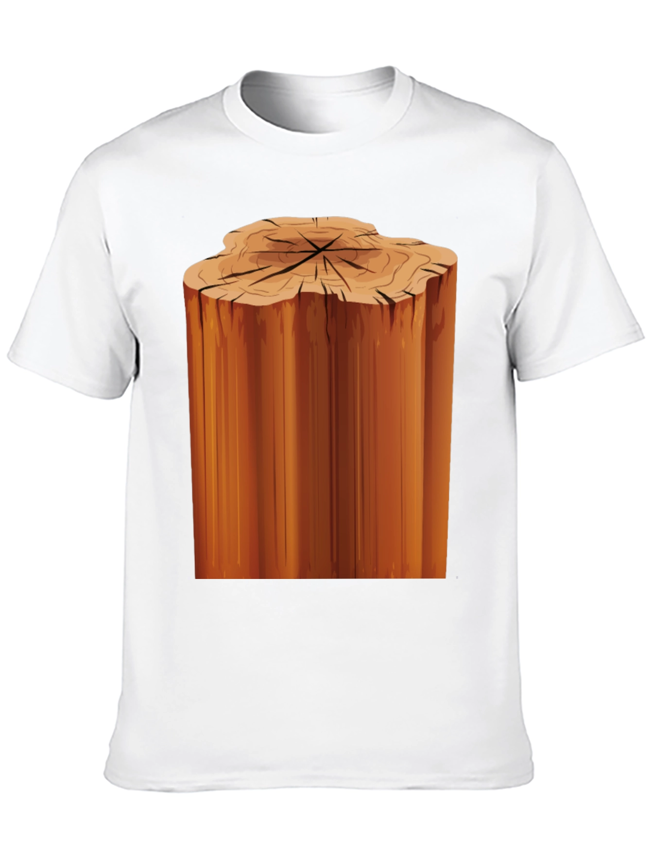 Tree Stump Graphic Black T-Shirt