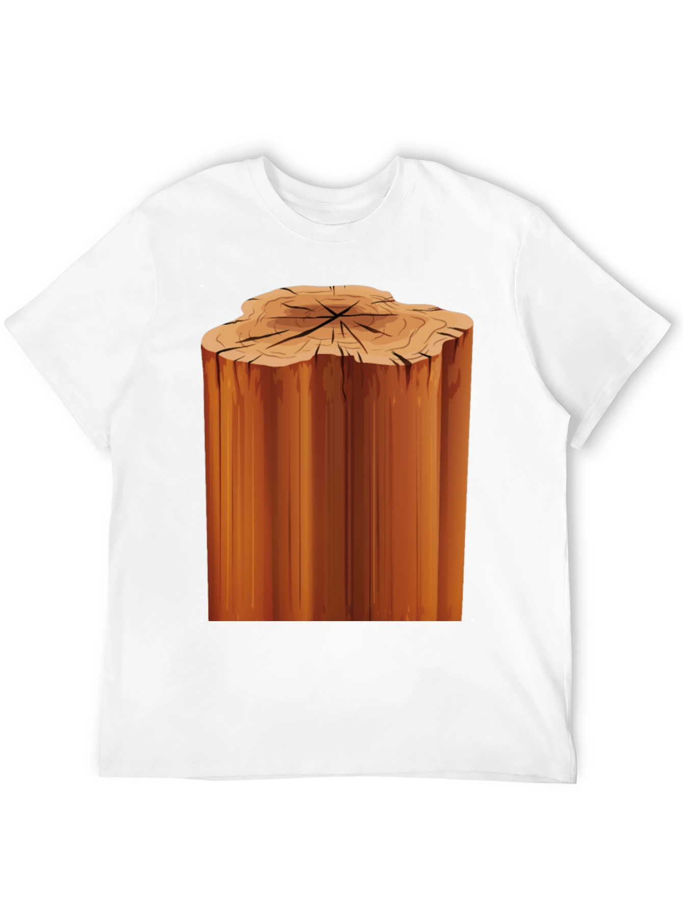 Tree Stump Graphic Black T-Shirt