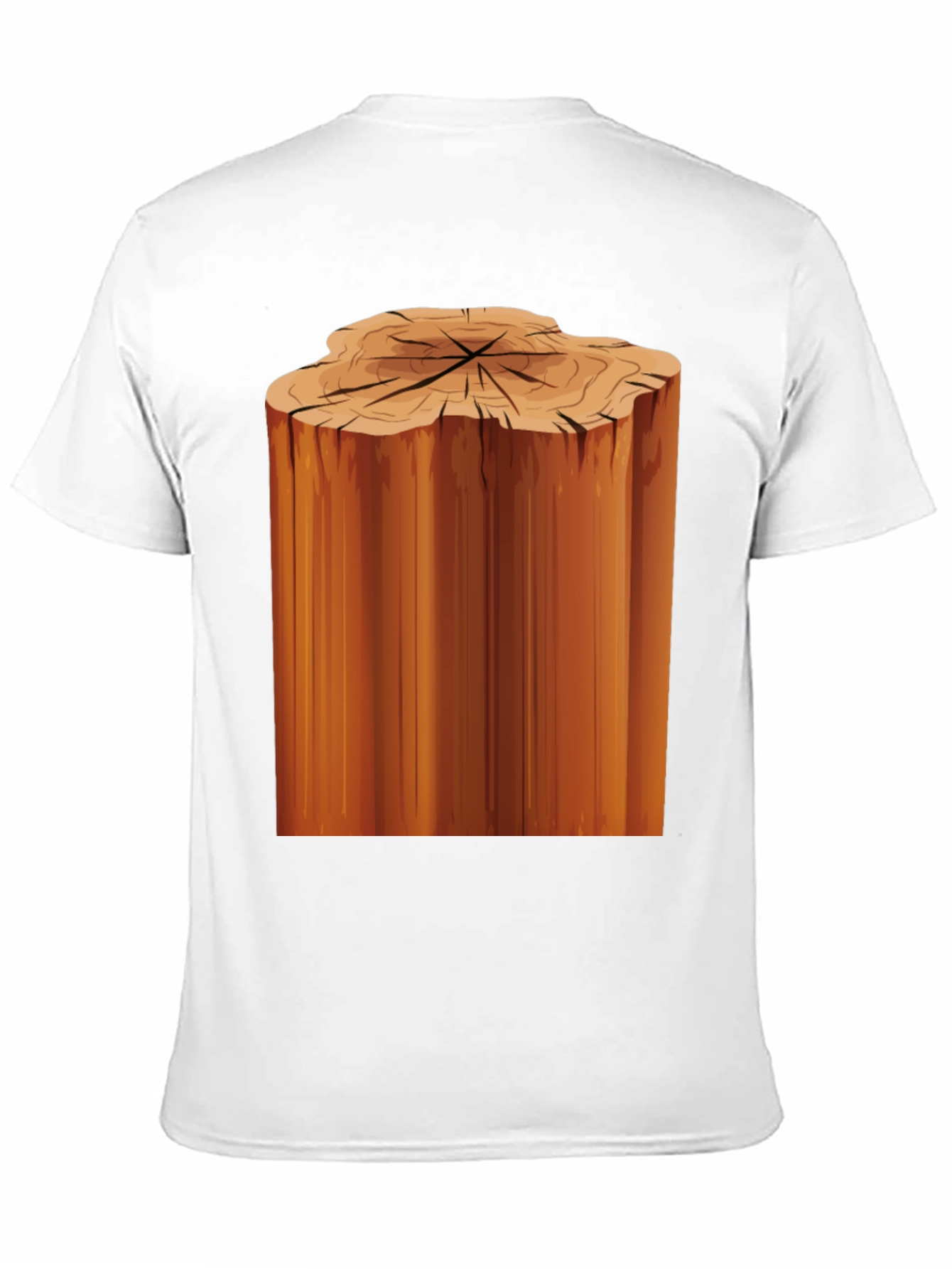 Tree Stump Graphic Black T-Shirt