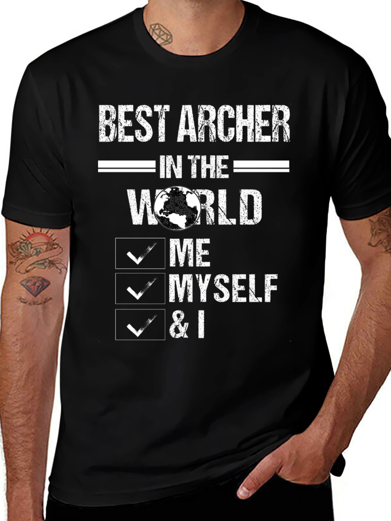 Best Archer Graphic Tee: Me Myself & I