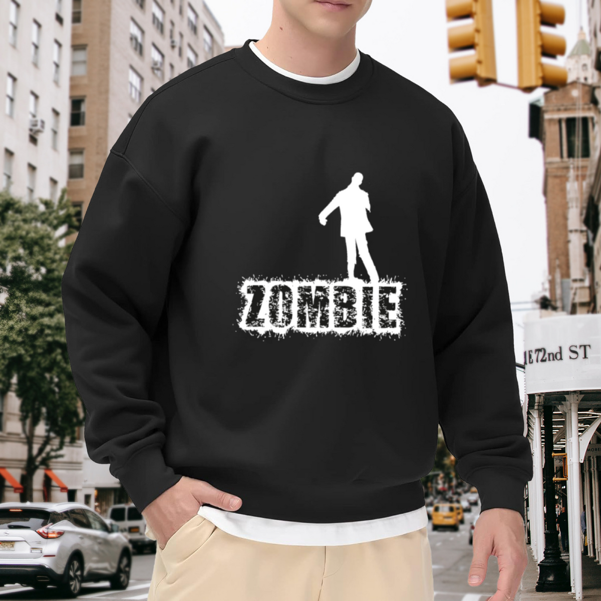 ZOMBIE RUN - Zombie Horror Graphic ԲÁìÎÀÒÂ | Unisex Pullover Sweatshirt