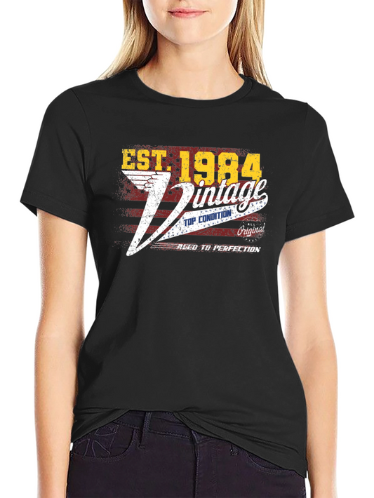 Vintage 1984 Graphic Tee - Est. 1984