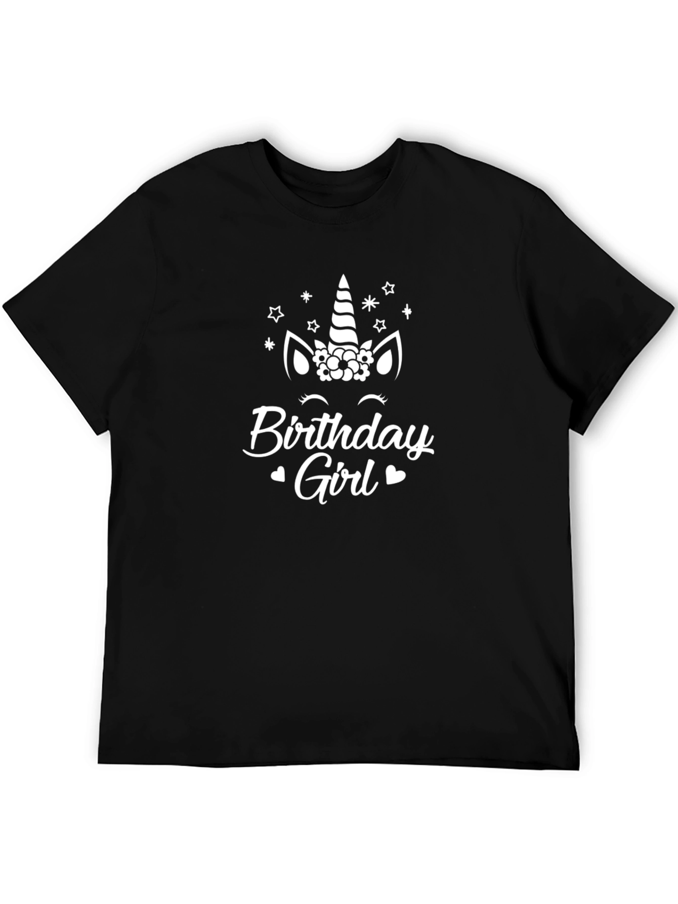 Birthday Girl Unicorn Graphic T-Shirt