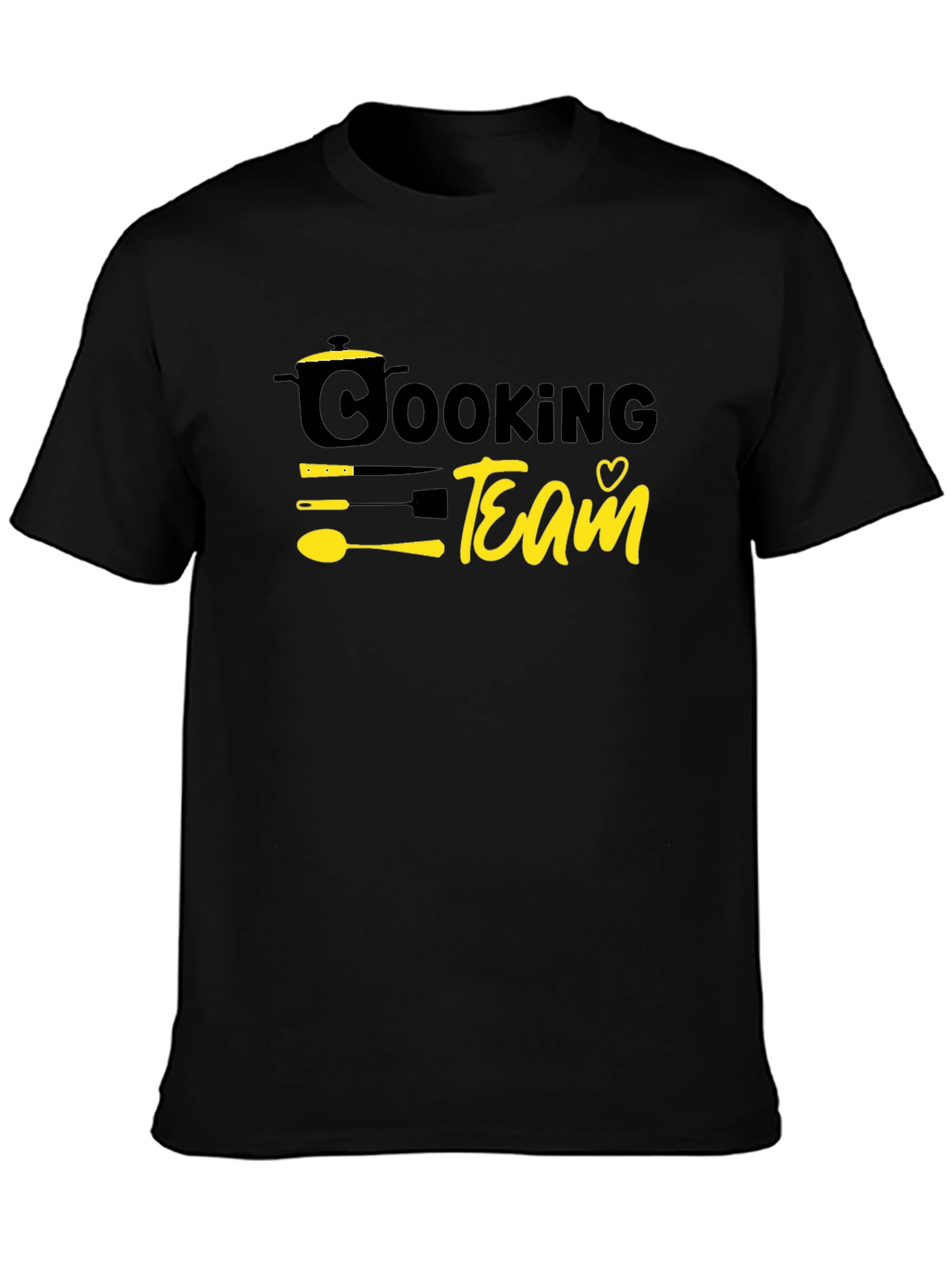 Cooking Team Graphic Tee - Black