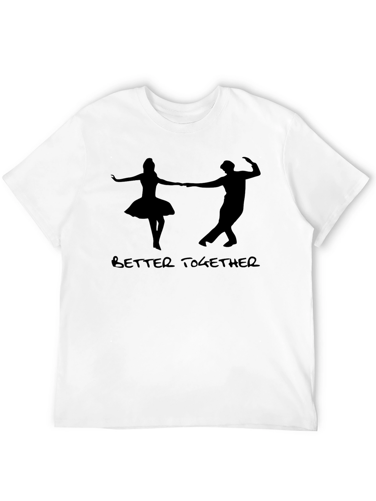 Better Together Couple Dance Graphic Tee - Black