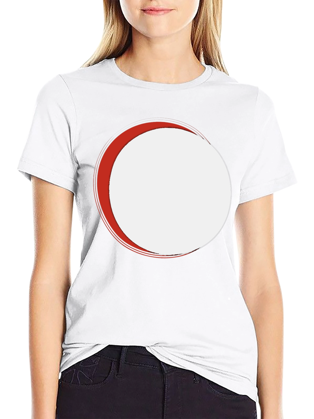 Modern Graphic Tee with Circle Design