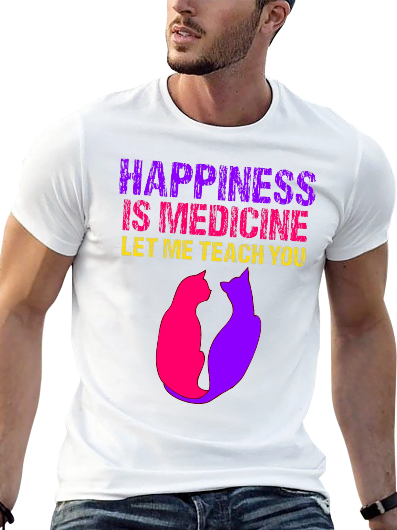 Happiness is Medicine Graphic Tee