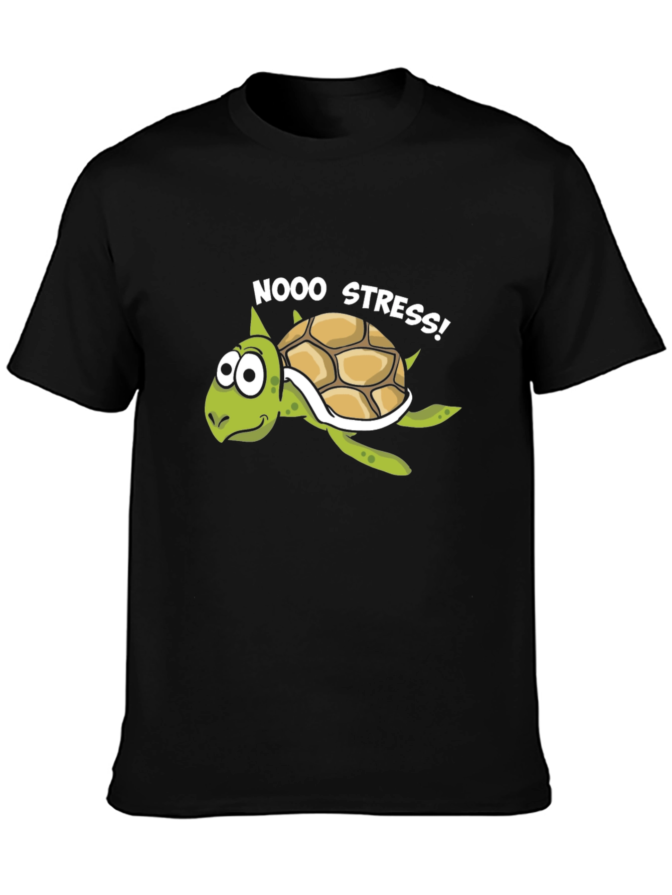 No Stress Turtle Graphic T-Shirt - Relaxed Fit