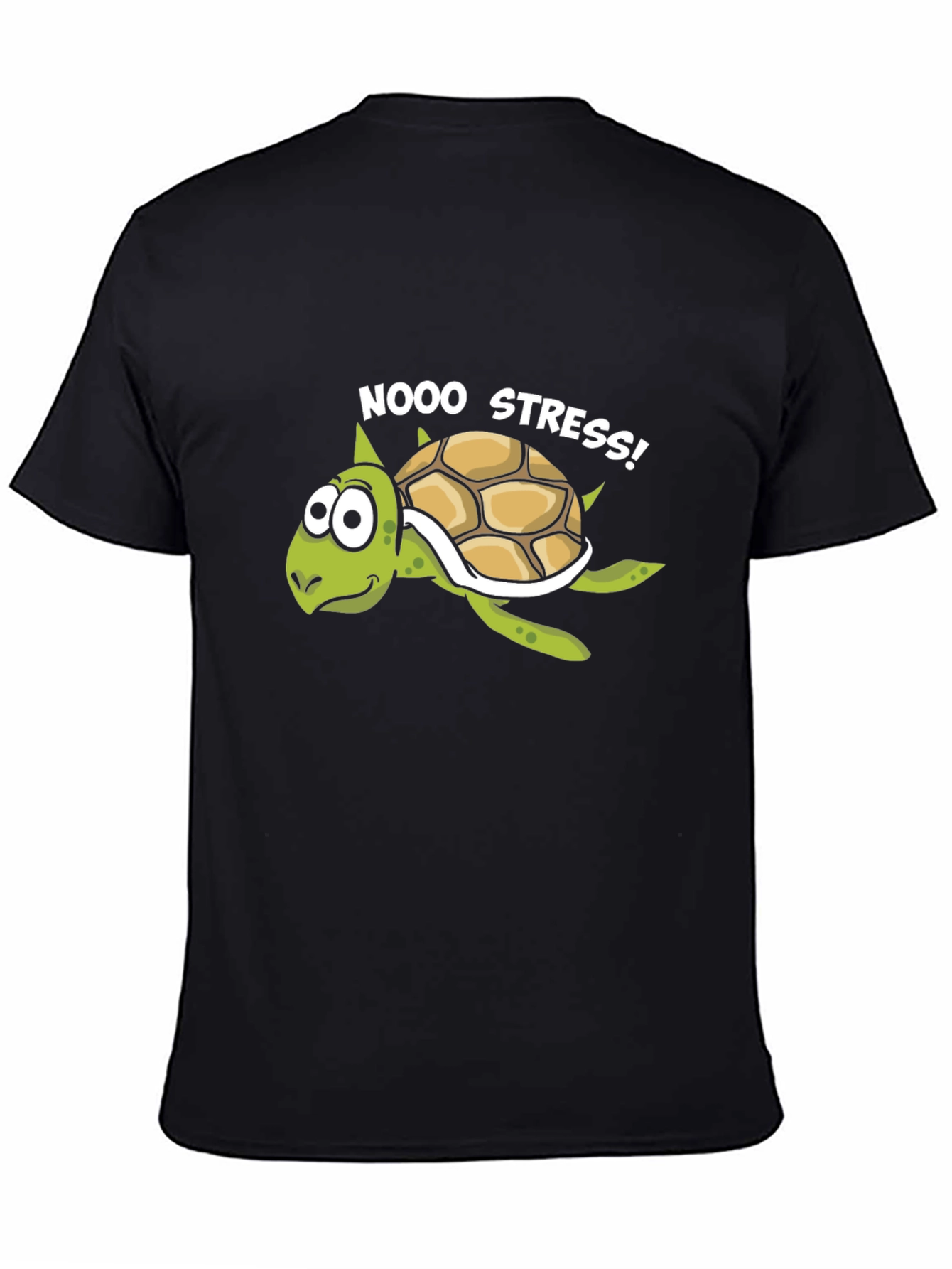 No Stress Turtle Graphic T-Shirt - Relaxed Fit