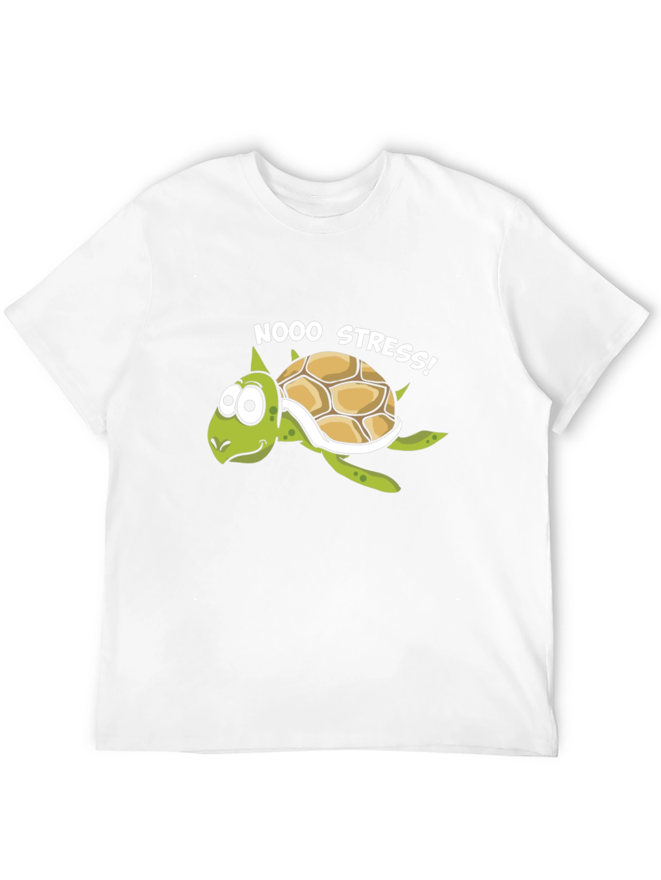 No Stress Turtle Graphic T-Shirt - Relaxed Fit