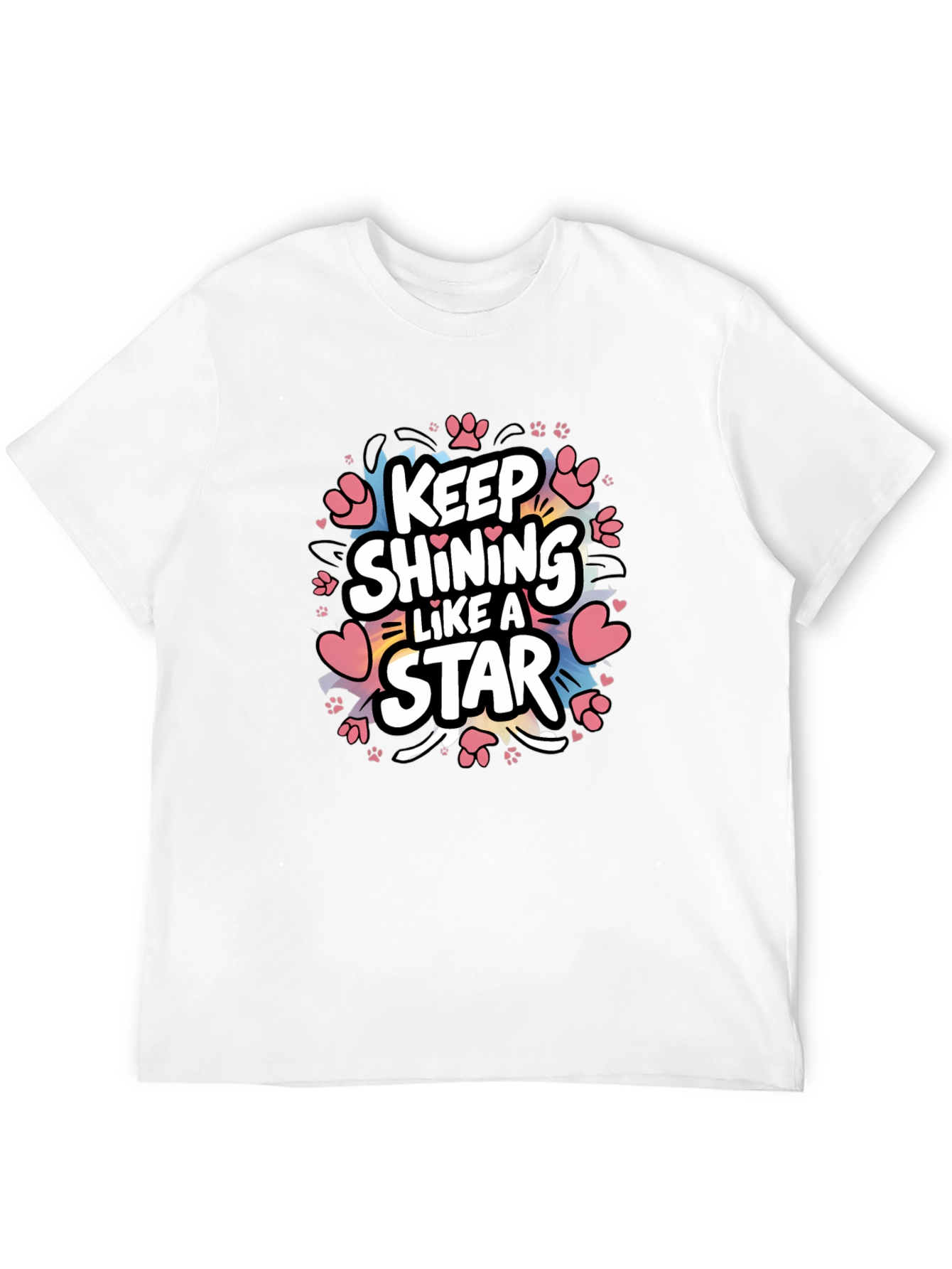 Keep Shining Like a Star Black Graphic Tee