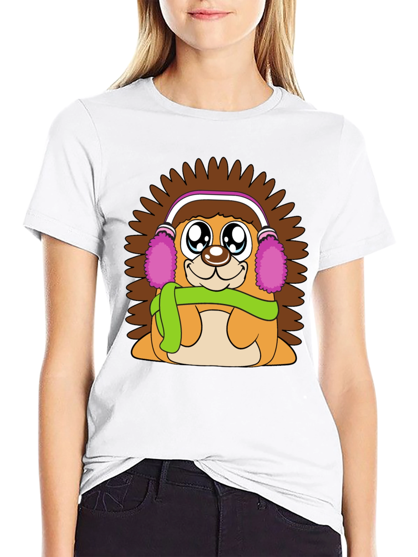 Cute Hedgehog T-Shirt: Warm & Fuzzy Design