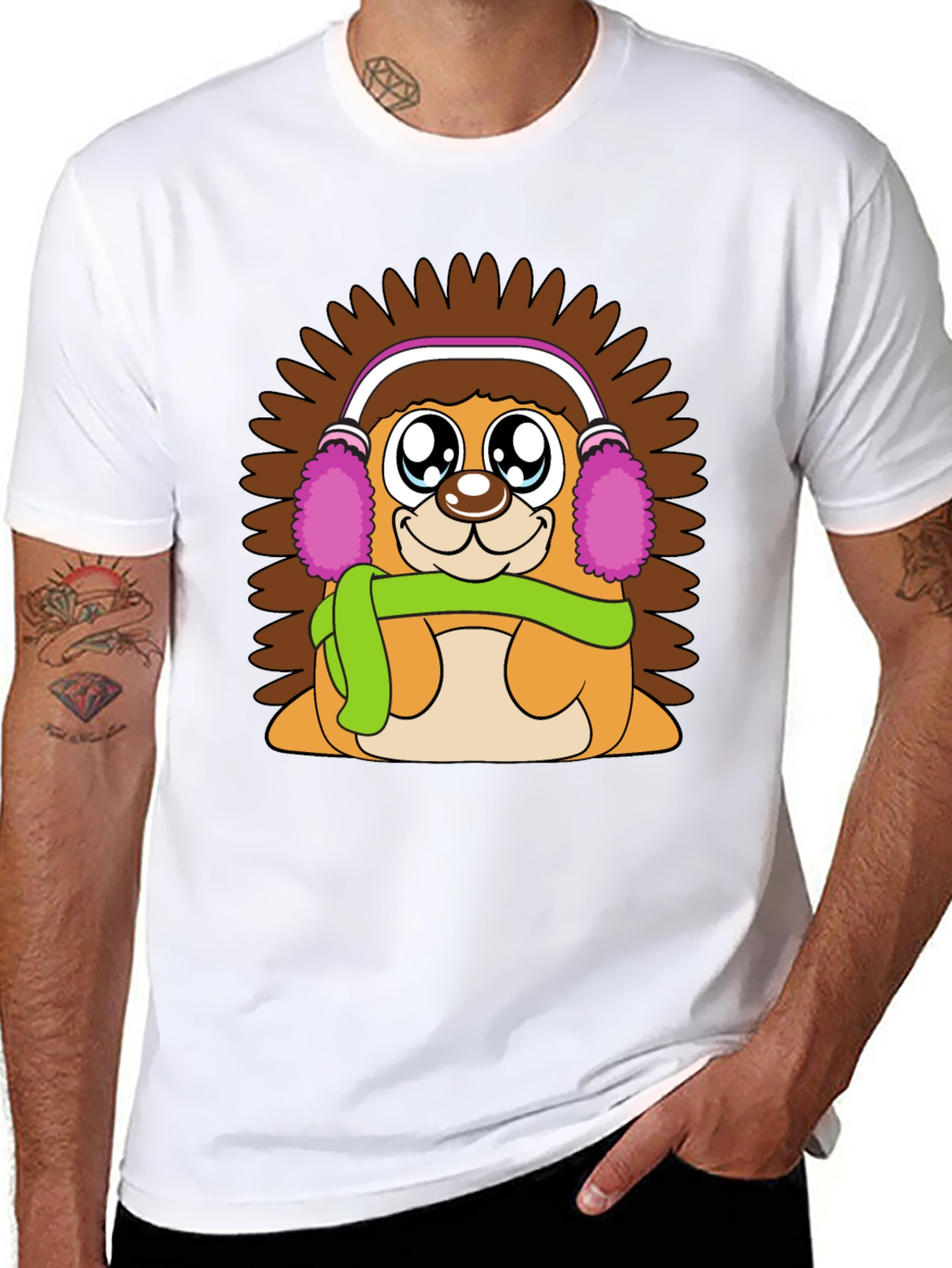 Cute Hedgehog T-Shirt: Warm & Fuzzy Design