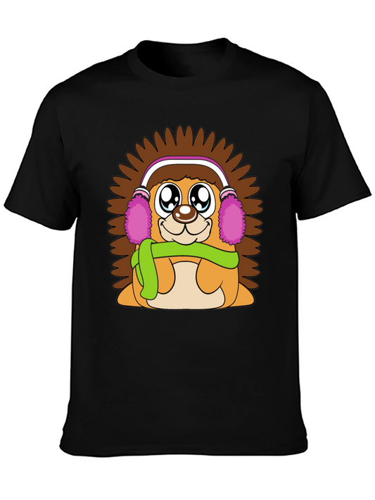 Cute Hedgehog T-Shirt: Warm & Fuzzy Design