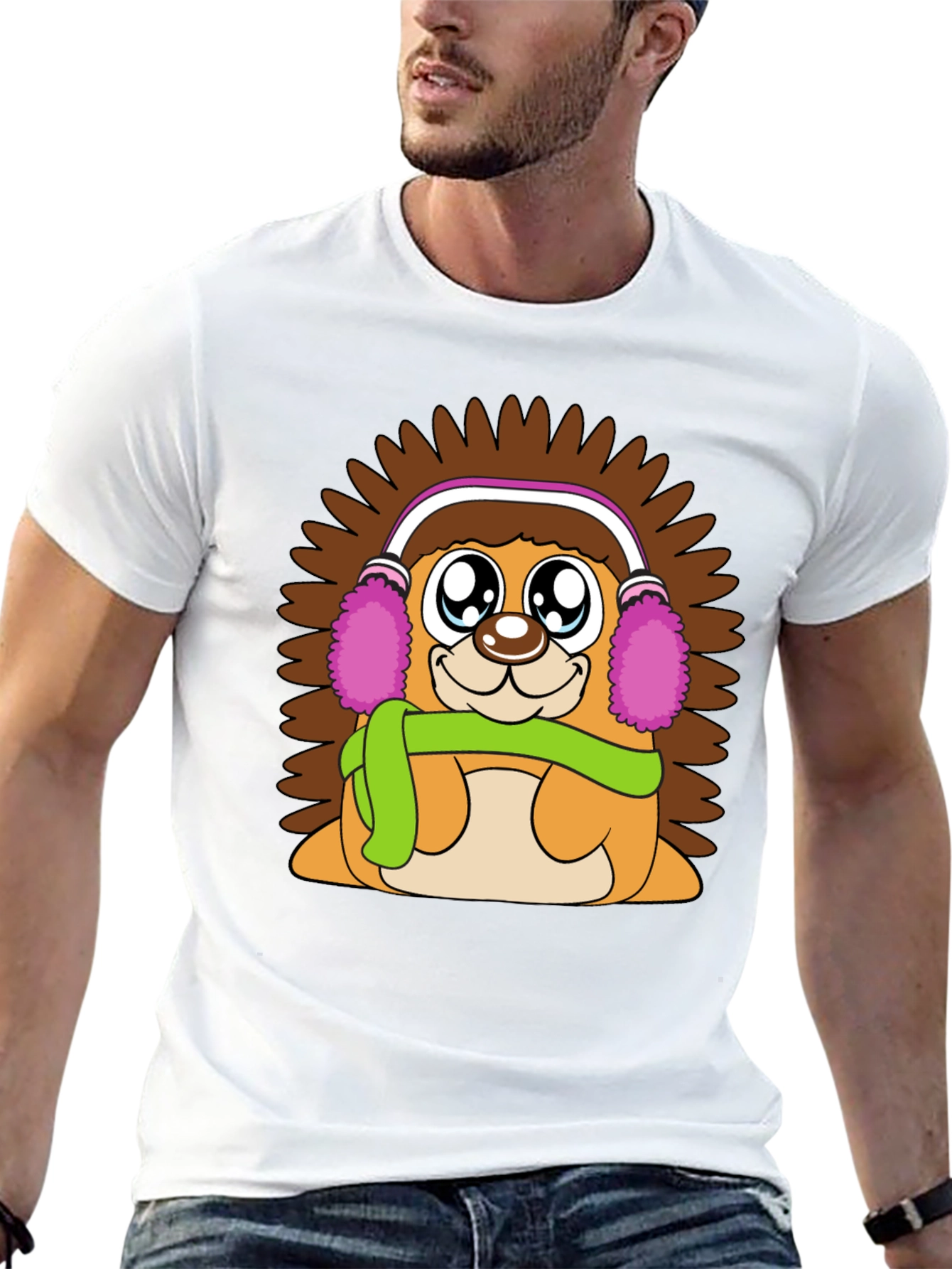 Cute Hedgehog T-Shirt: Warm & Fuzzy Design