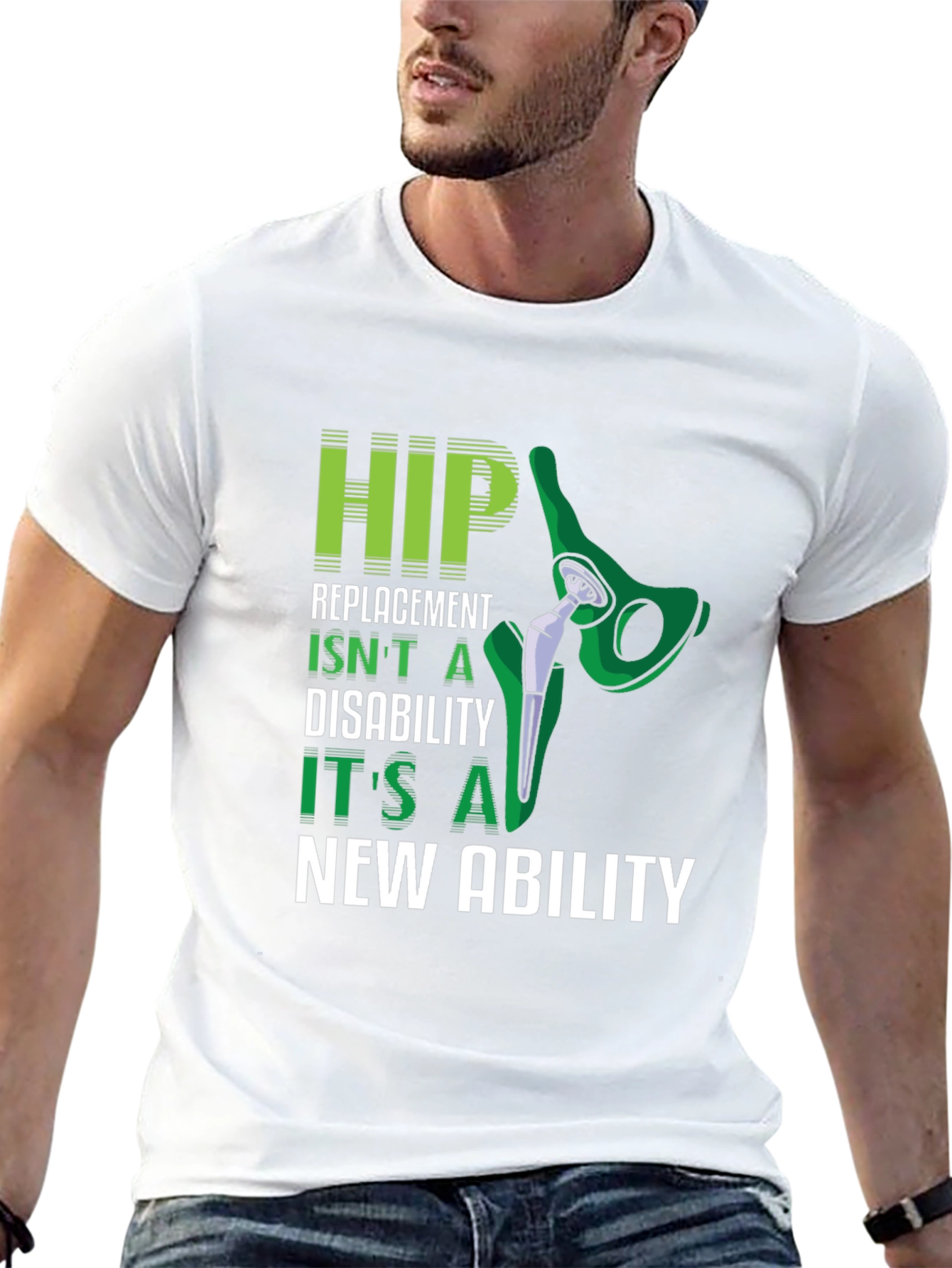 Hip Replacement New Ability Graphic T-Shirt