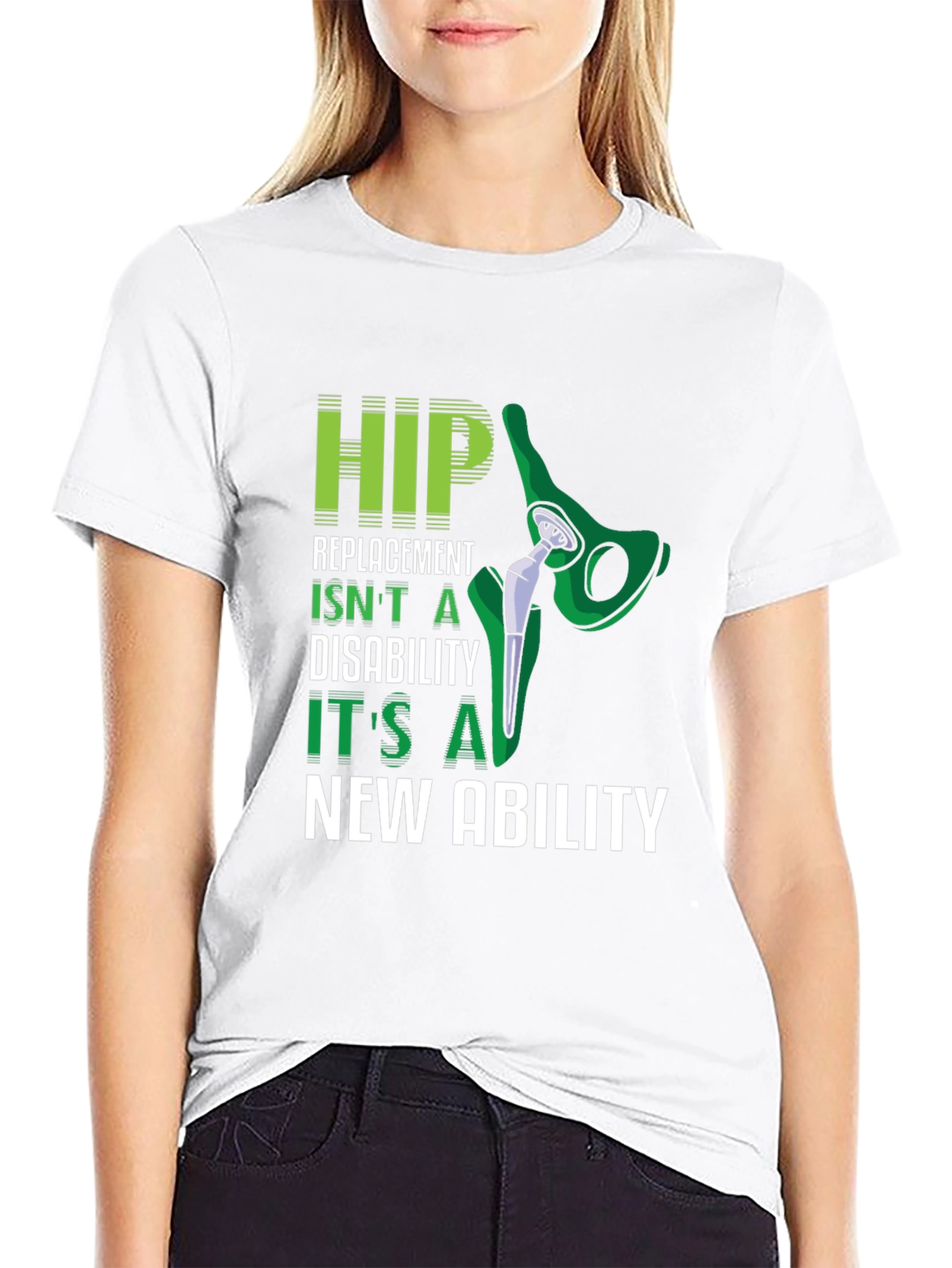 Hip Replacement New Ability Graphic T-Shirt