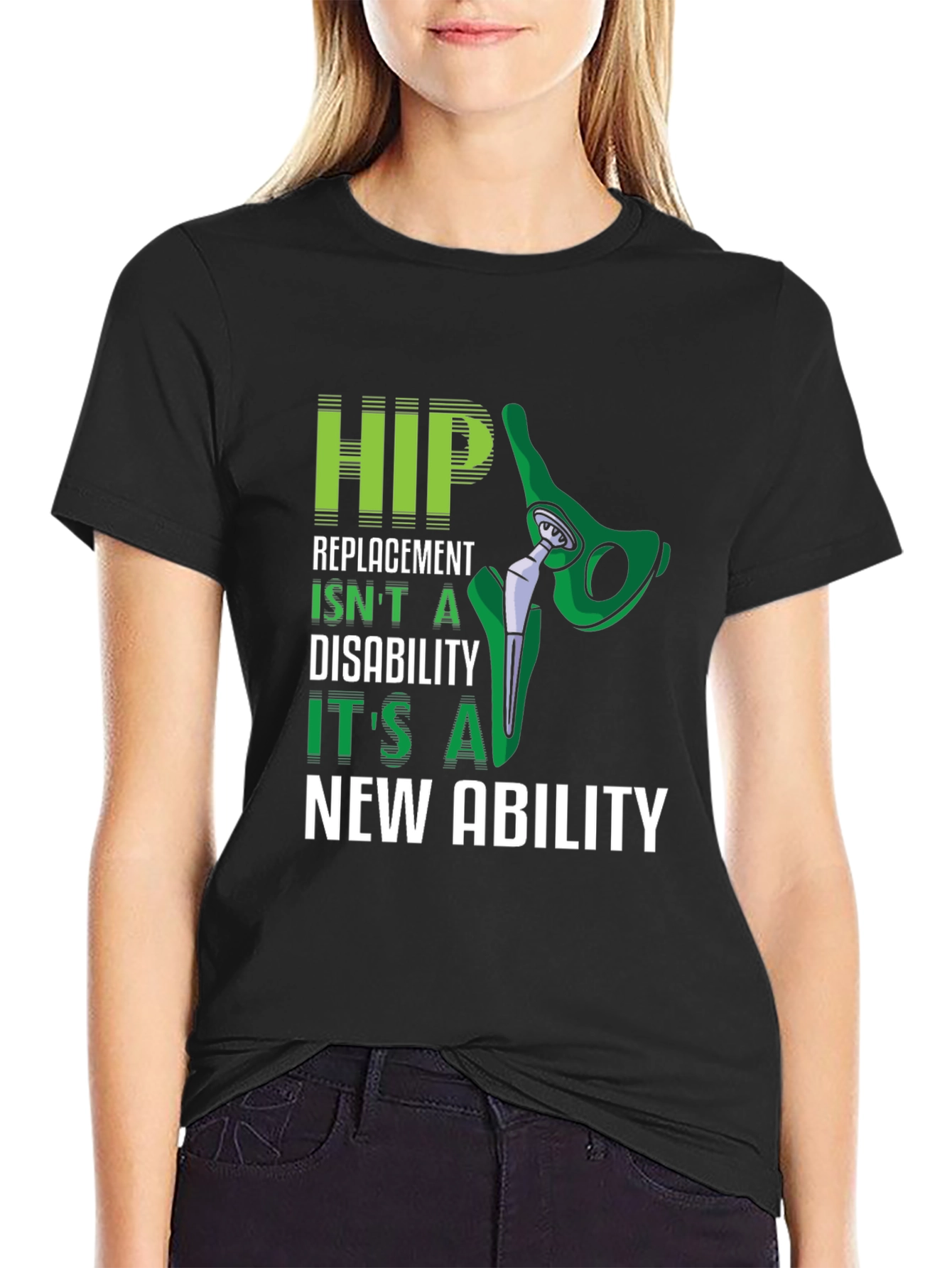 Hip Replacement New Ability Graphic T-Shirt