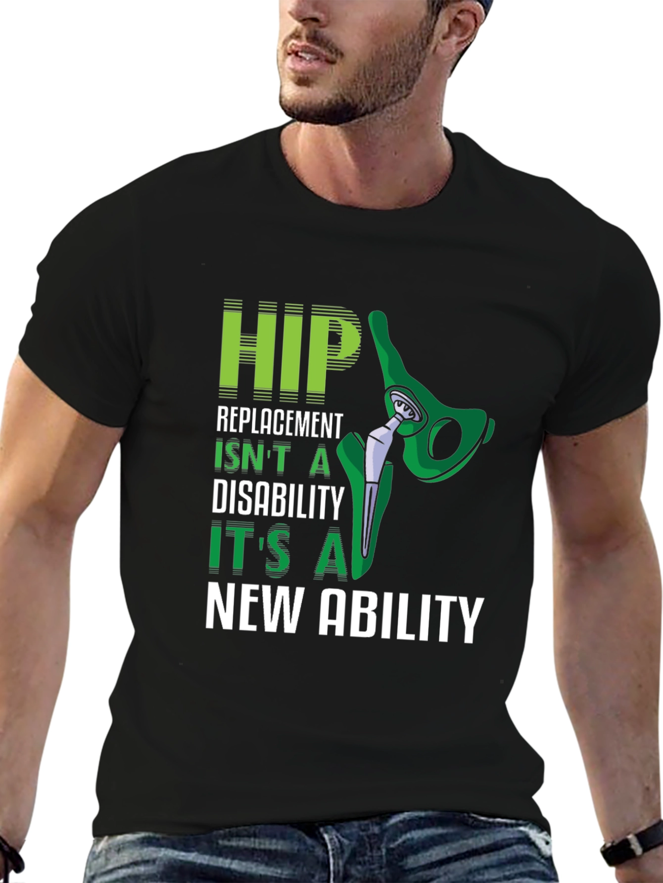Hip Replacement New Ability Graphic T-Shirt