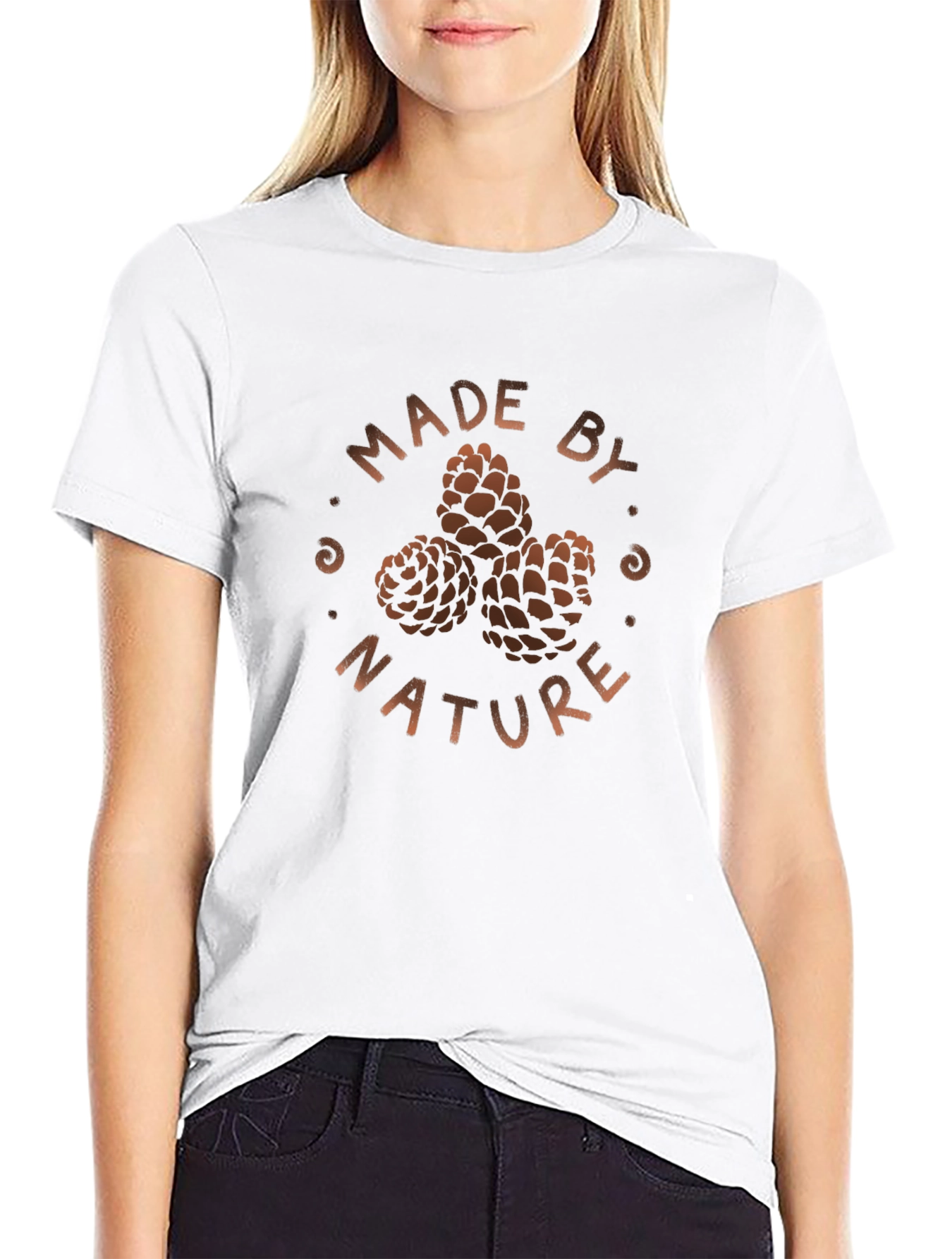 Made by Nature Black Graphic T-Shirt