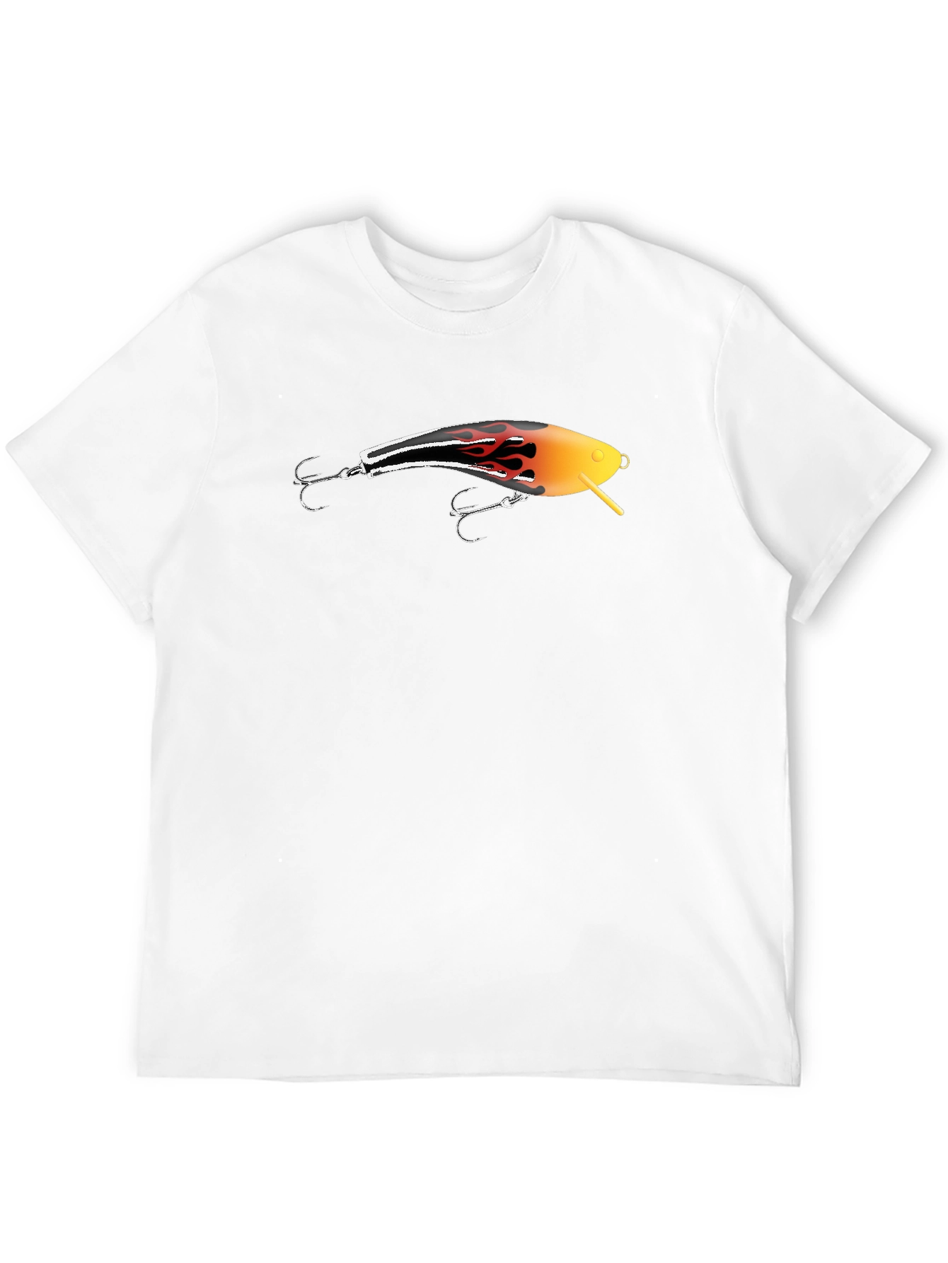 Fishing Lure Graphic T-Shirt - Black