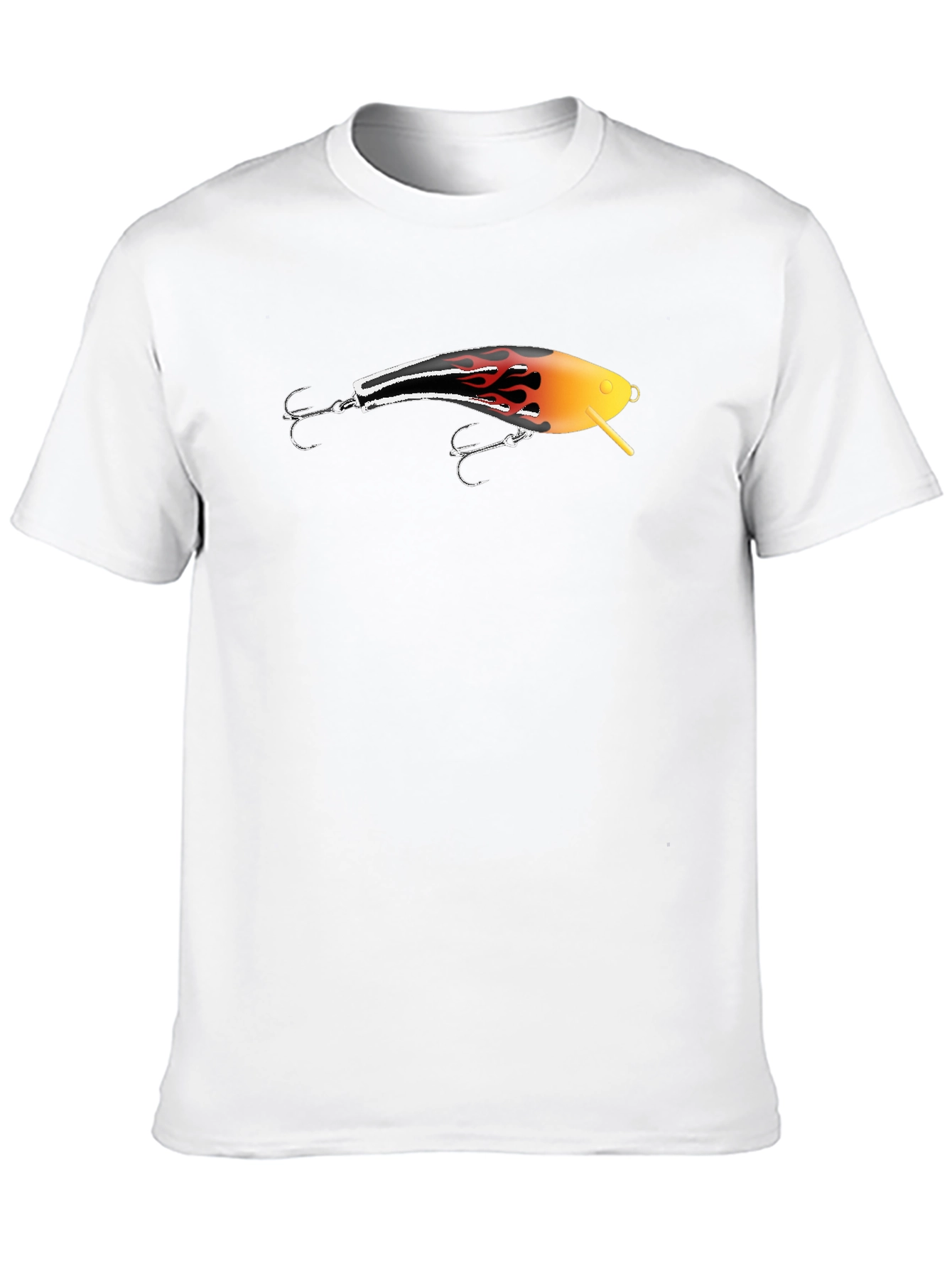 Fishing Lure Graphic T-Shirt - Black