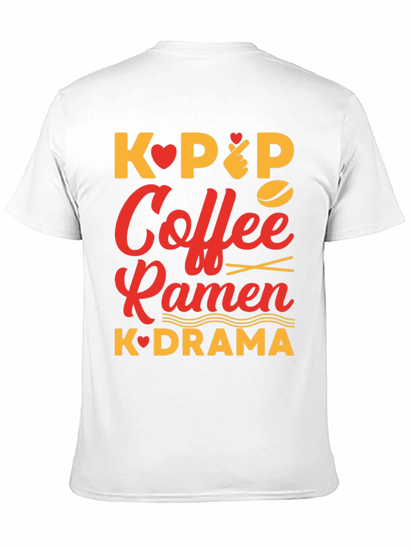 K-Pop Coffee Ramen K-Drama Graphic Tee