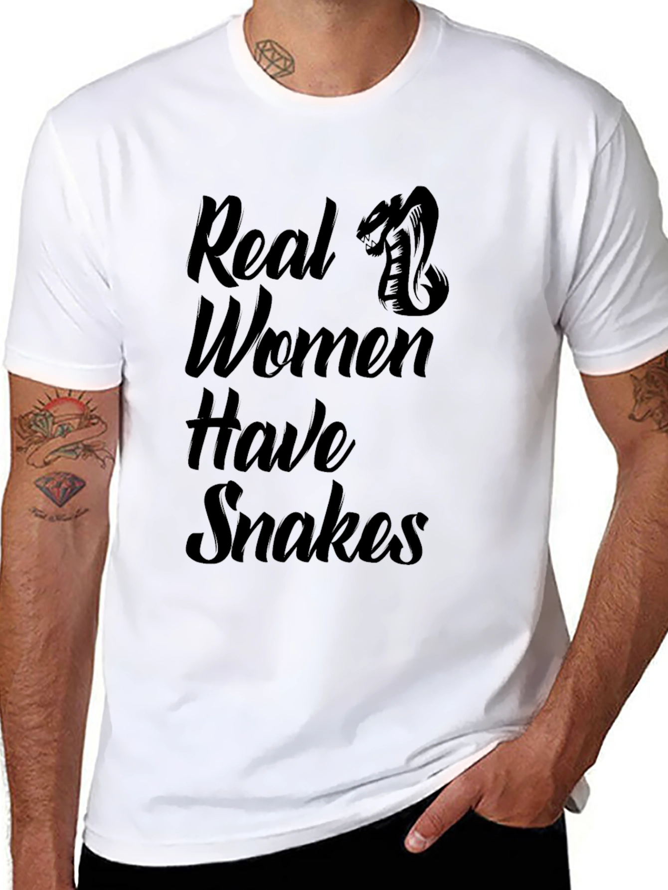 Real Women Have Snakes T-Shirt - Graphic Tee