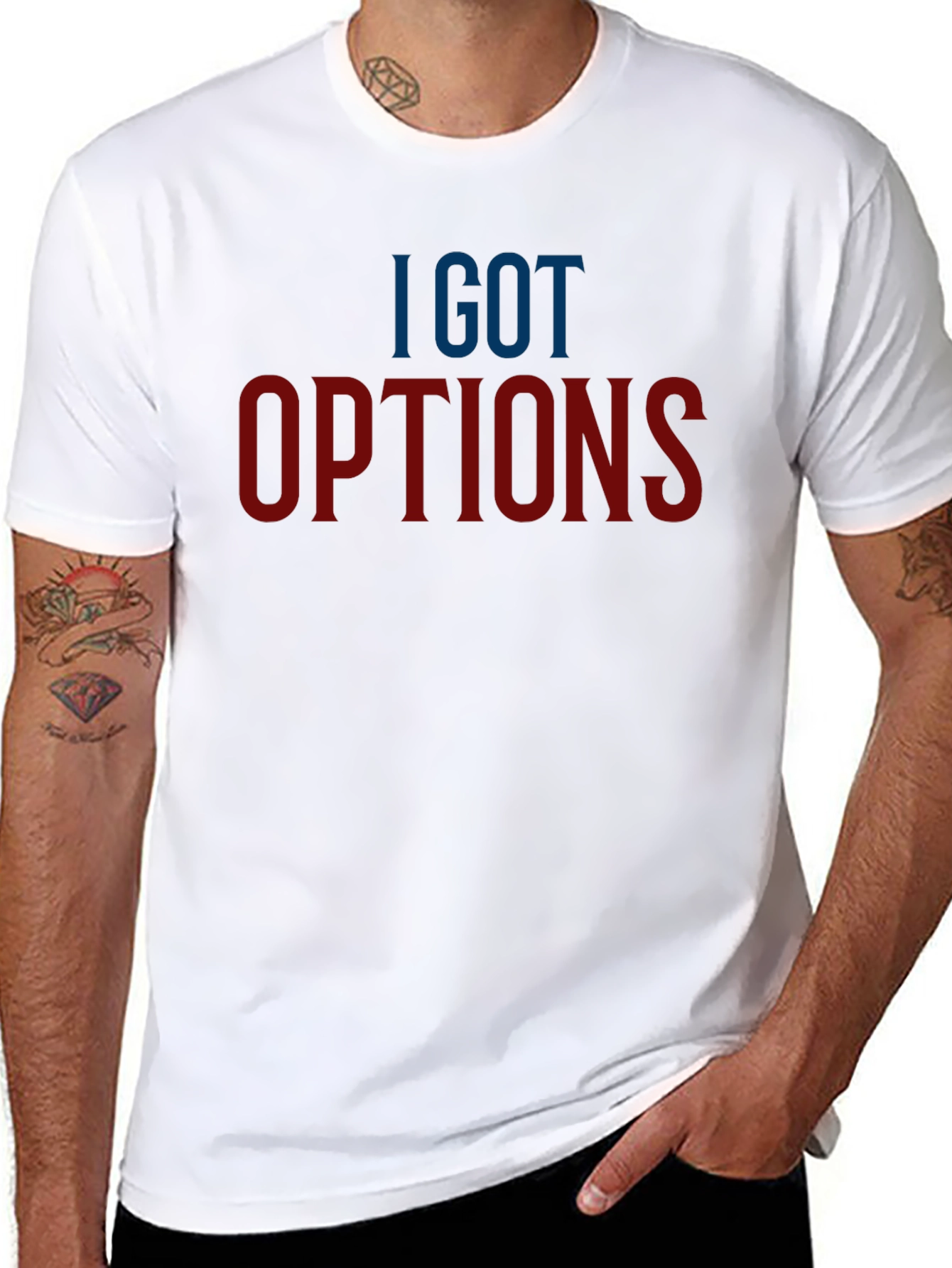 I GOT OPTIONS Graphic T-Shirt - Casual Style