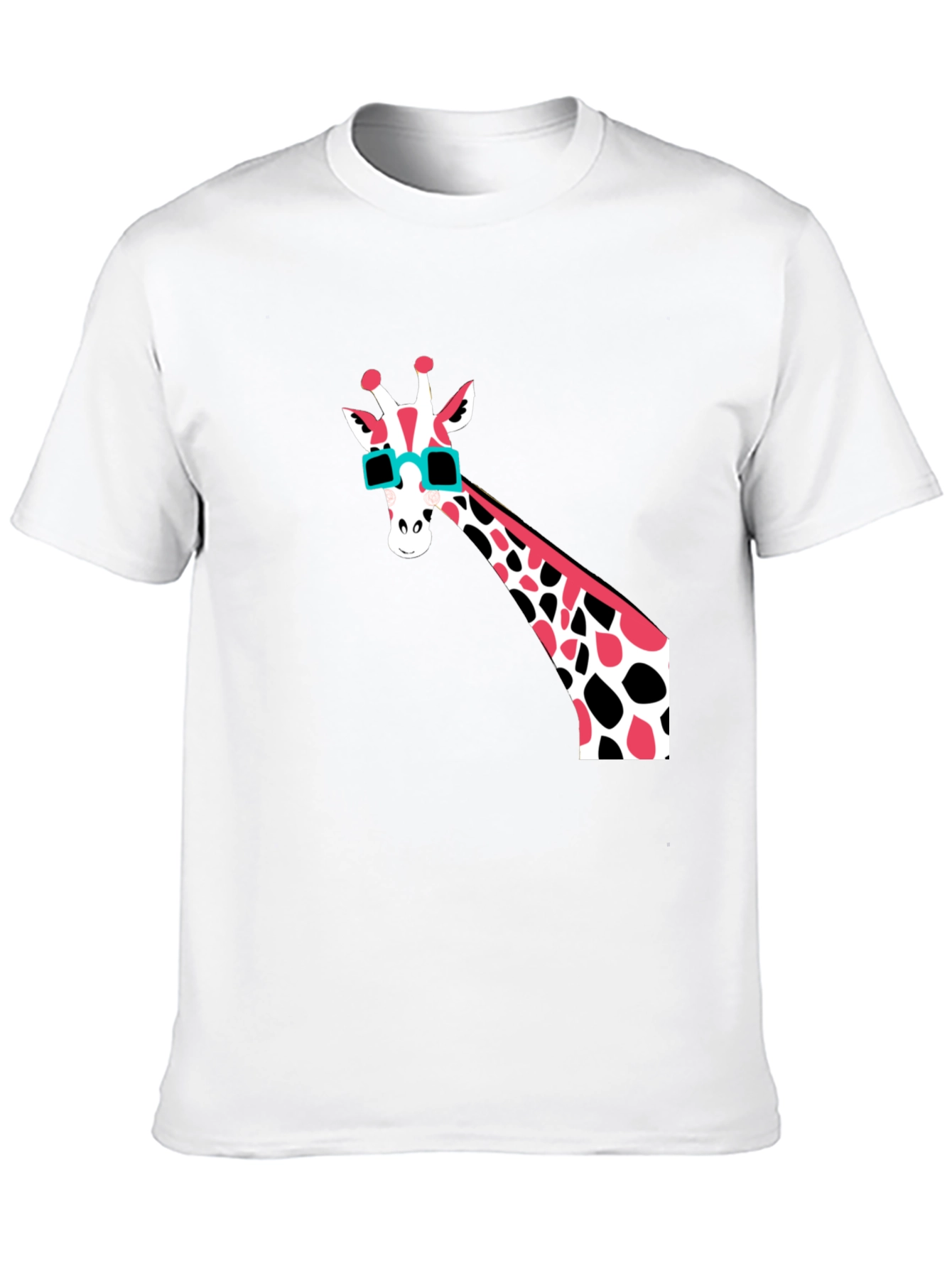 Cool Giraffe Graphic T-Shirt - Mens Black Tee